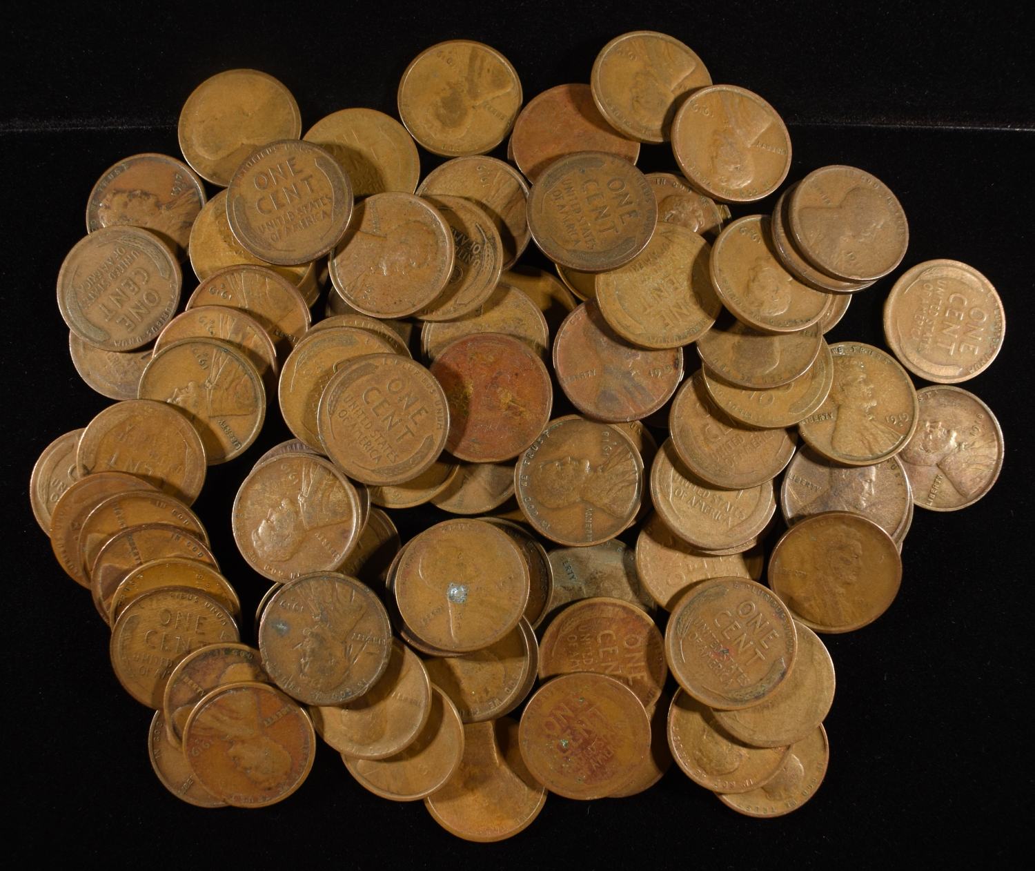 (90) D & S MINT CENTS FROM THE TEENS