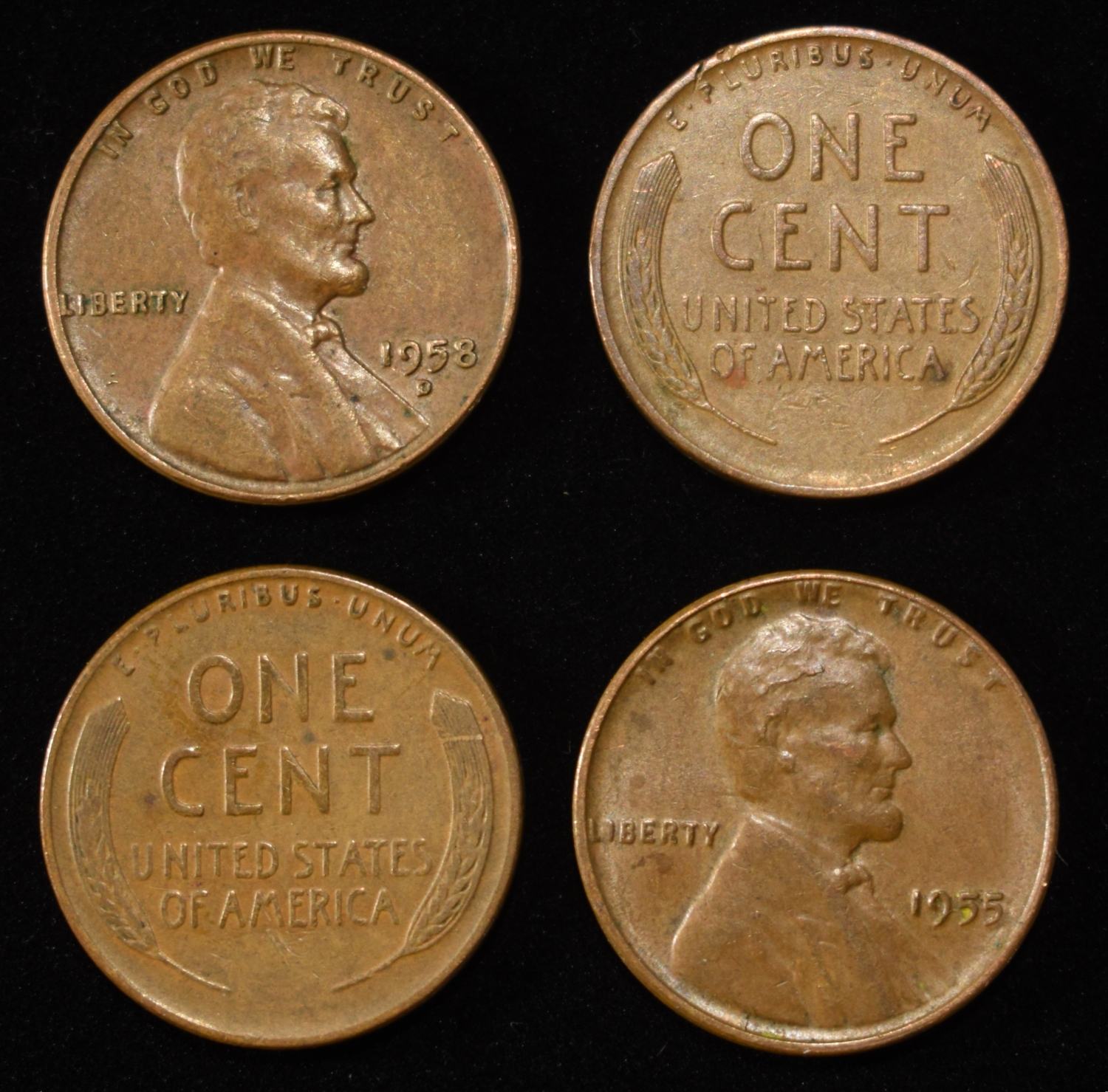 (500) 40'S & 50'S WHEAT CENTS