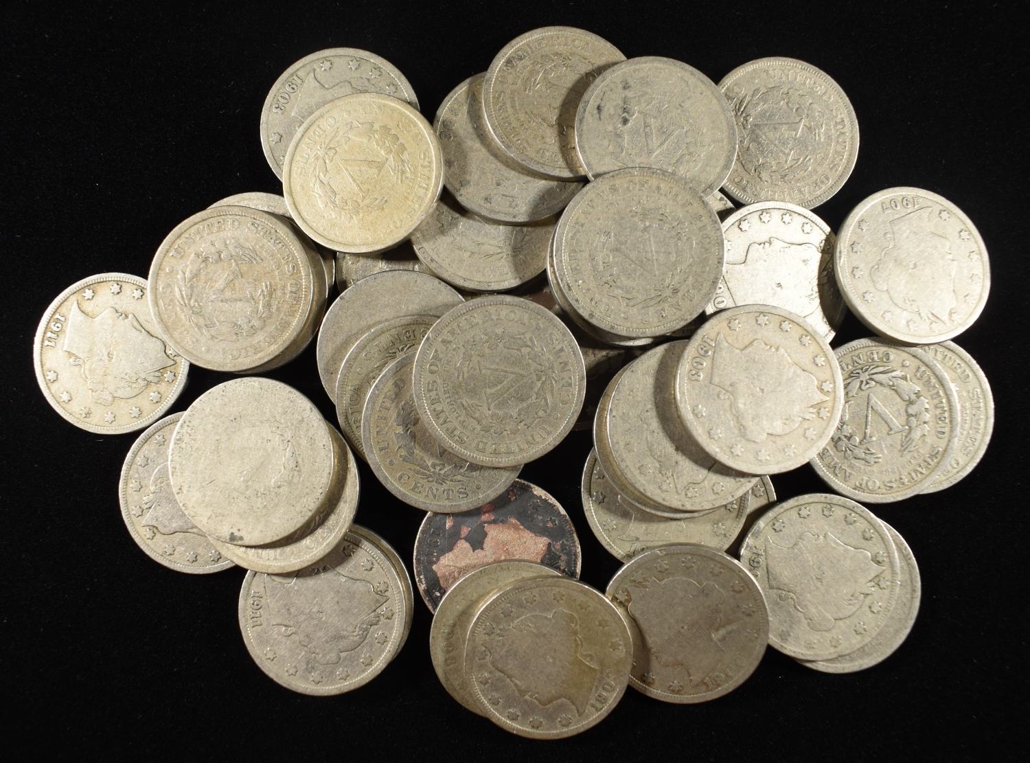 (40) 'V' NICKELS
