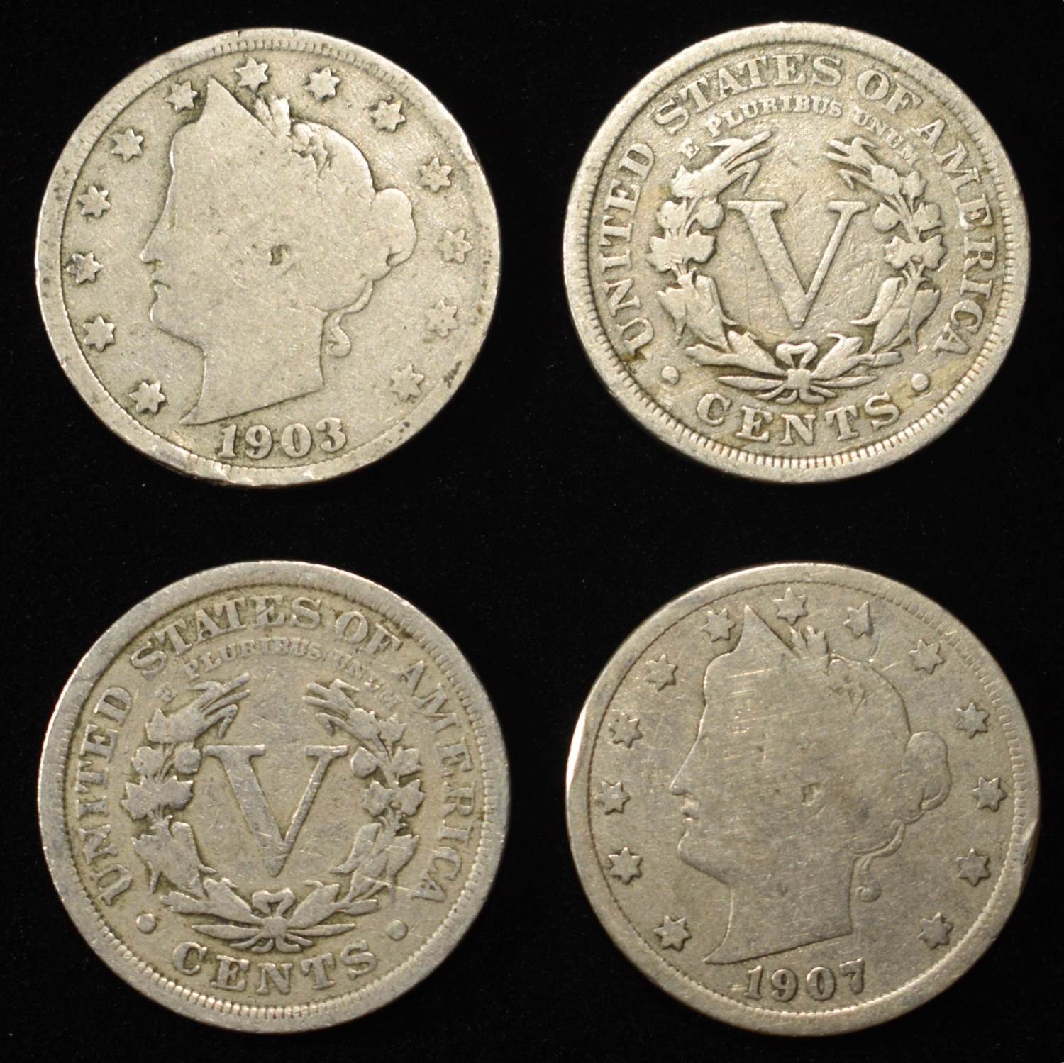 (40) 'V' NICKELS