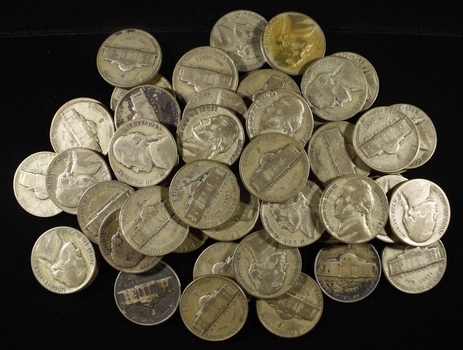 (50) WAR NICKELS