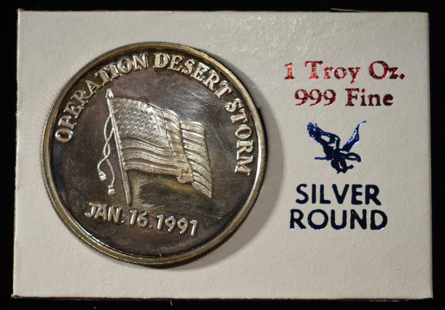 OPERATION DESERT STORM 1 OZ .999 SILVER ROUND