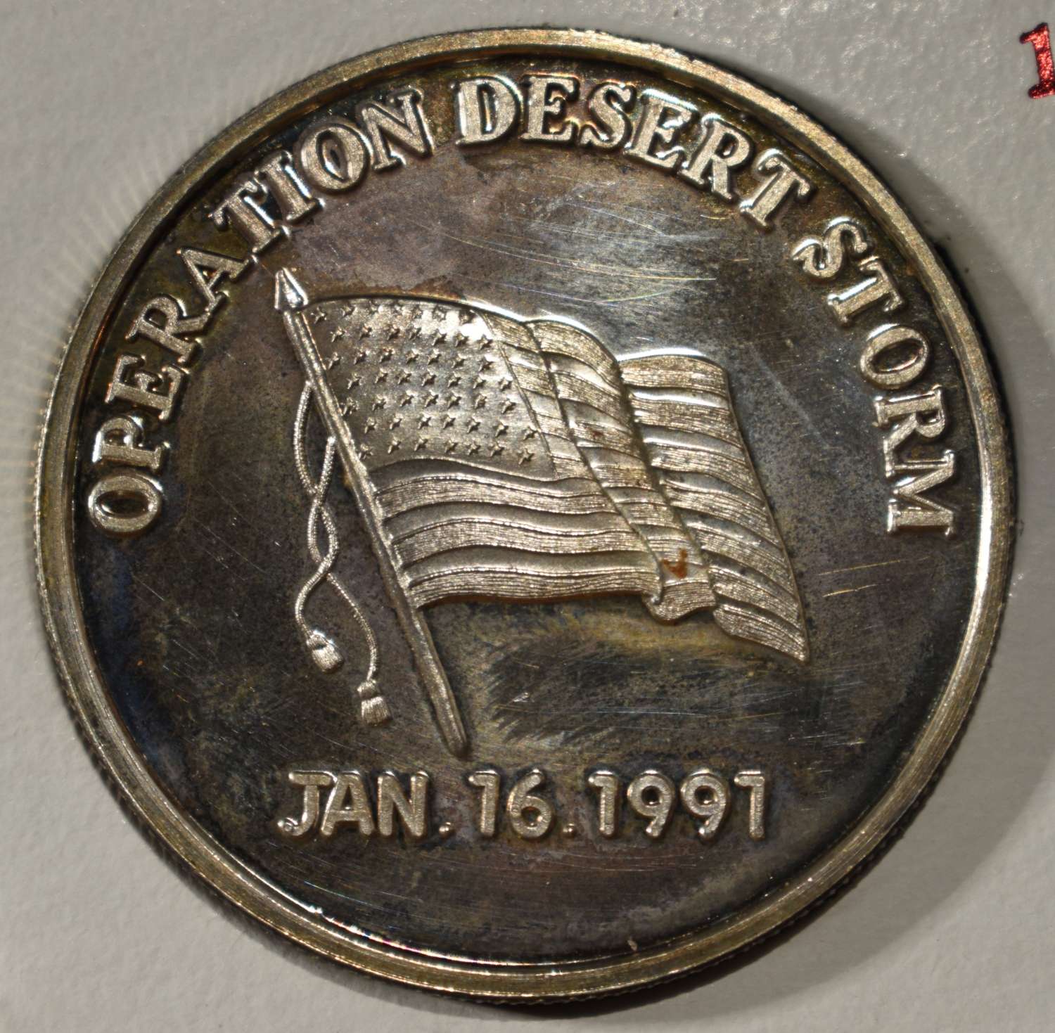 OPERATION DESERT STORM 1 OZ .999 SILVER ROUND