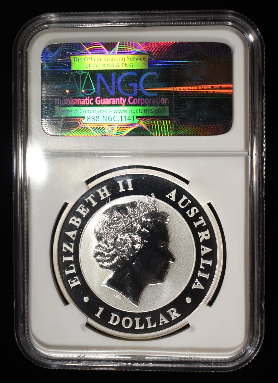 2011-P $1 AUSTRALIA 1 OZ SILVER KOALA NGC MS70