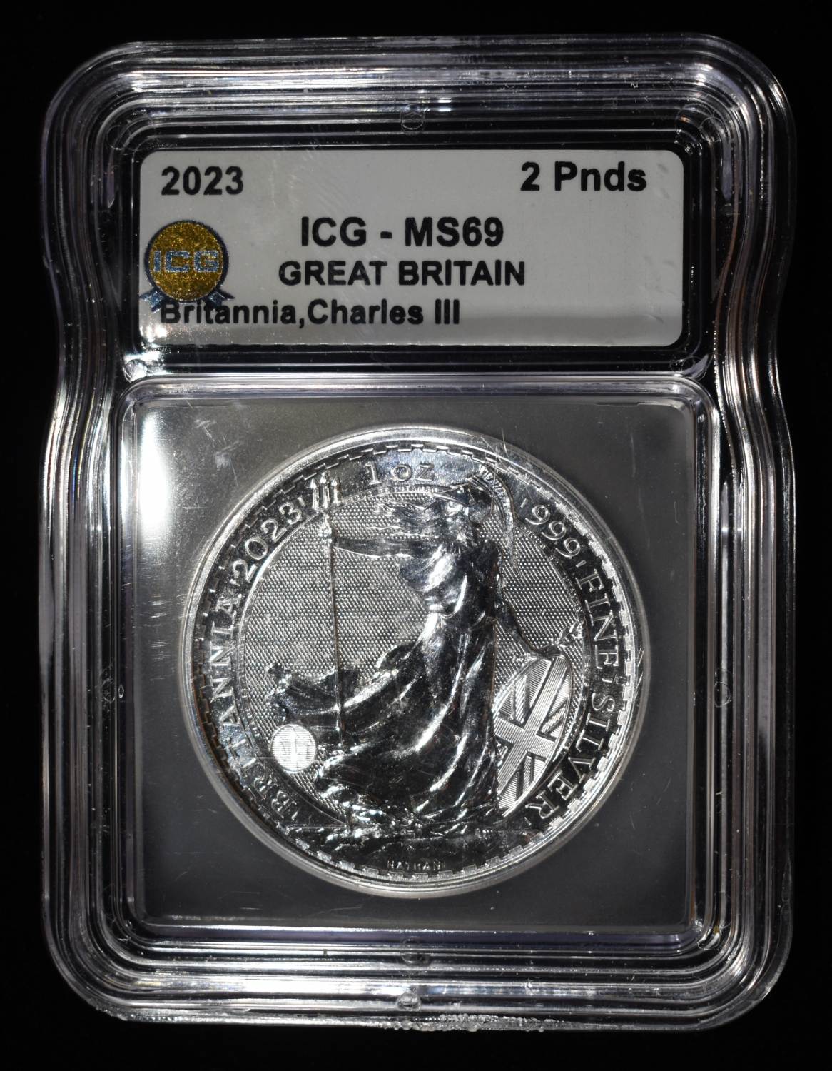 2023 GREAT BRITAIN 1 OZ .999 ICG MS69