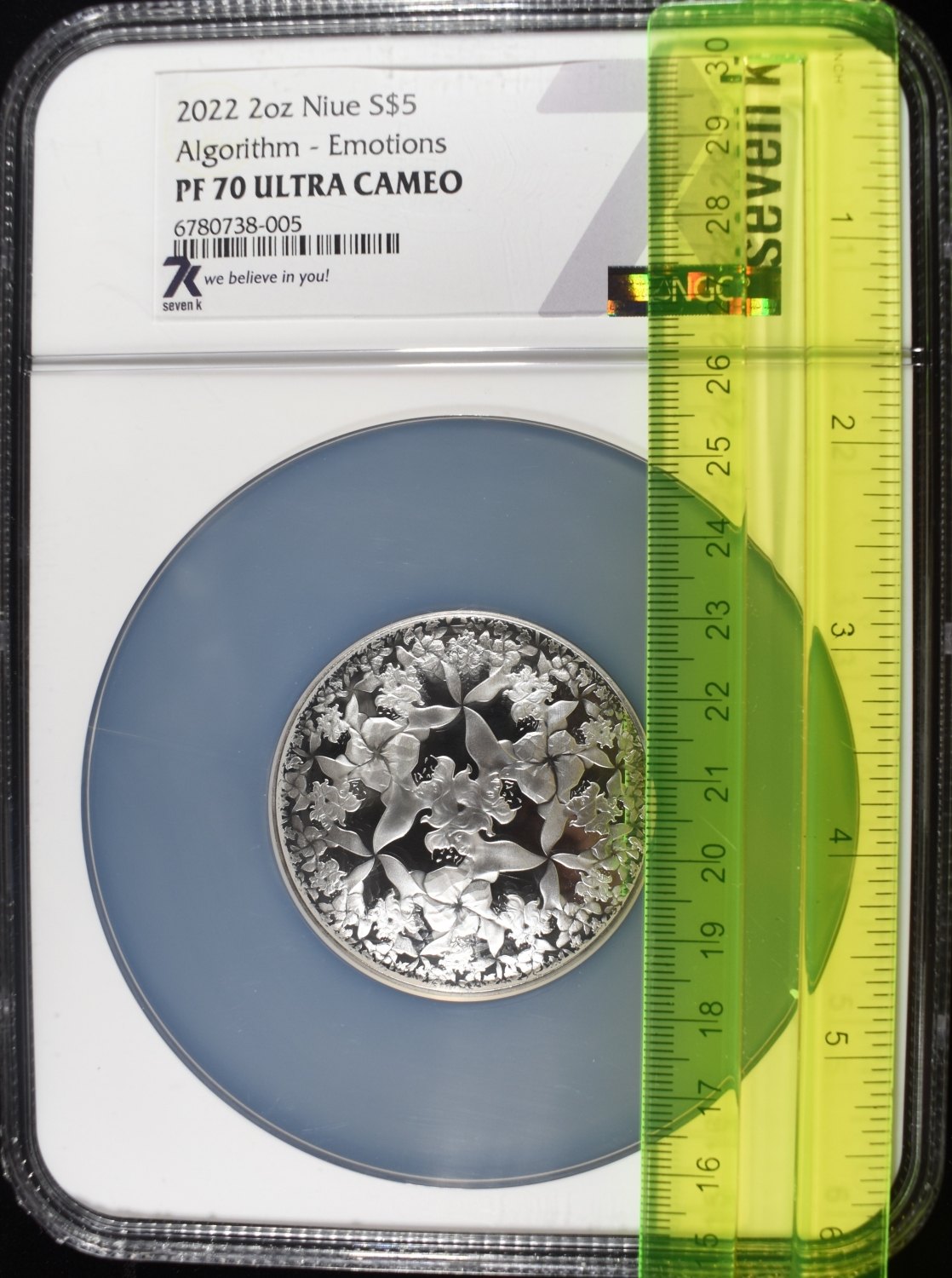 2022 2 OZ NIUE $5 ALGORITHM NGC PF70 ULTRA CAMEO