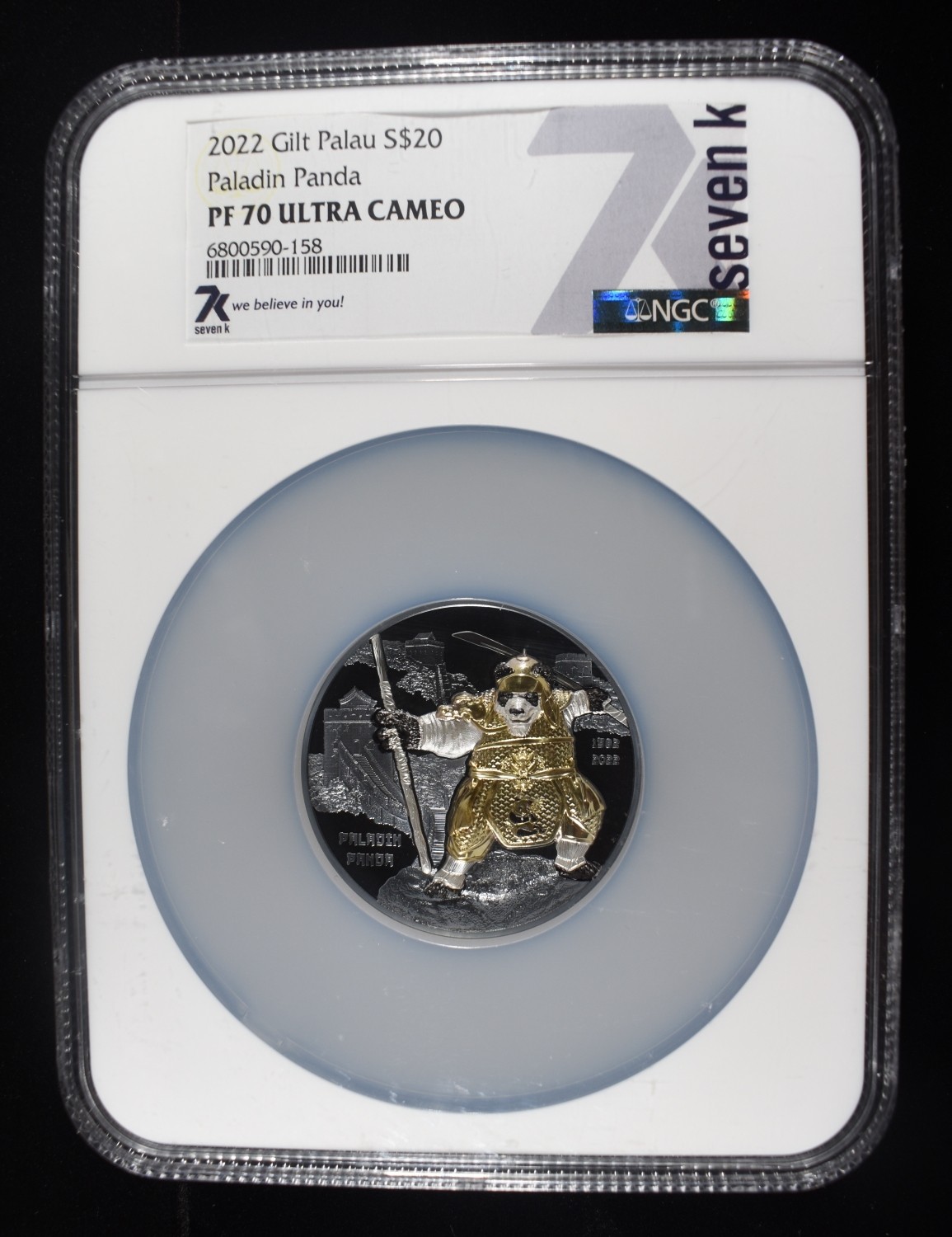 2022 $20 PALAU PALADIN PANDA NGC PF70 ULTRA-C