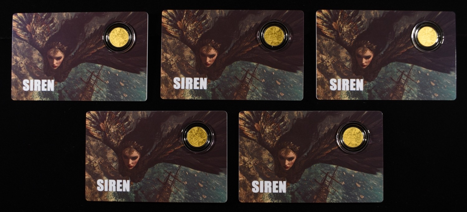 (5) SIREN 2026 $12 GOLD 1/1000TH OZ