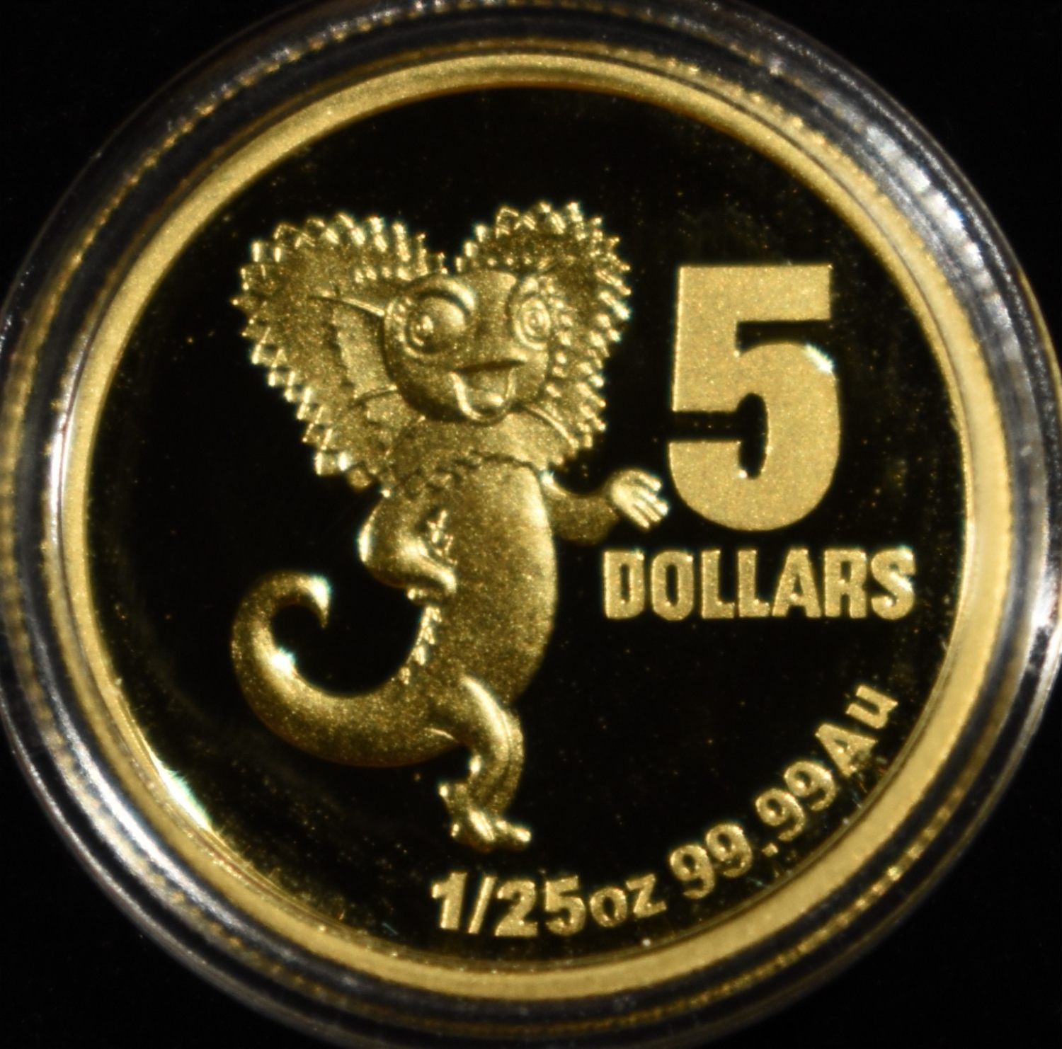 2009 $5 GOLD PROOF 1/25 OZ LITTLE DINKUMS