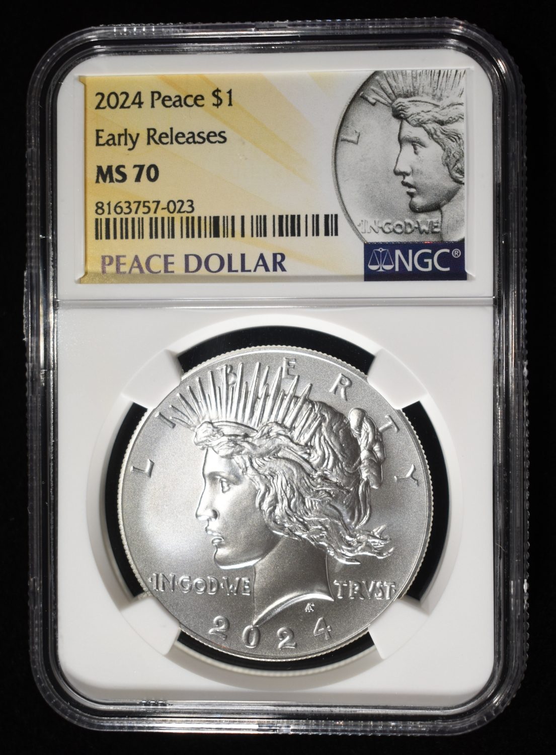 2024 PEACE DOLLAR NGC MS70 EARLY RELEASES