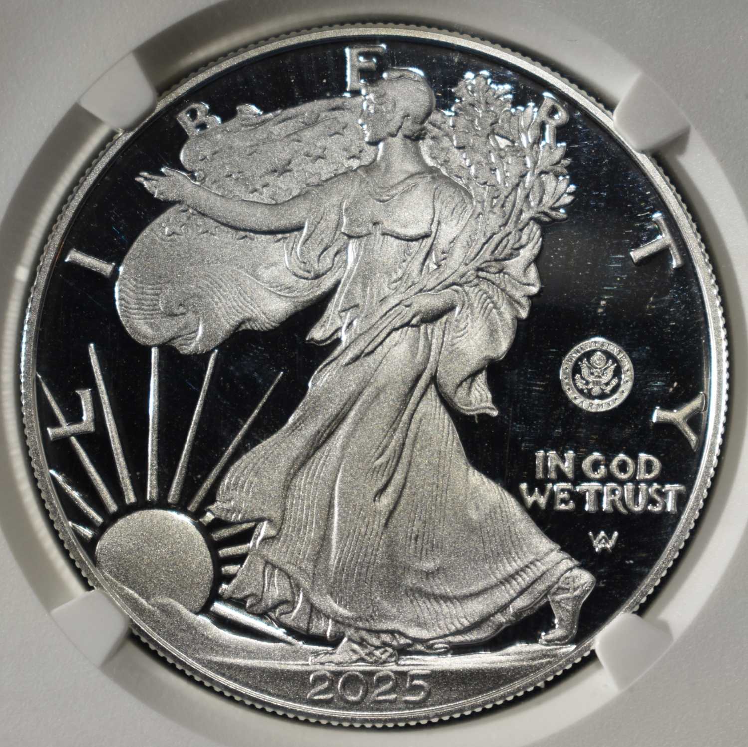 2025 W AMERICAN SILVER EAGLE PF 70 ULTRA CAMEO NGC