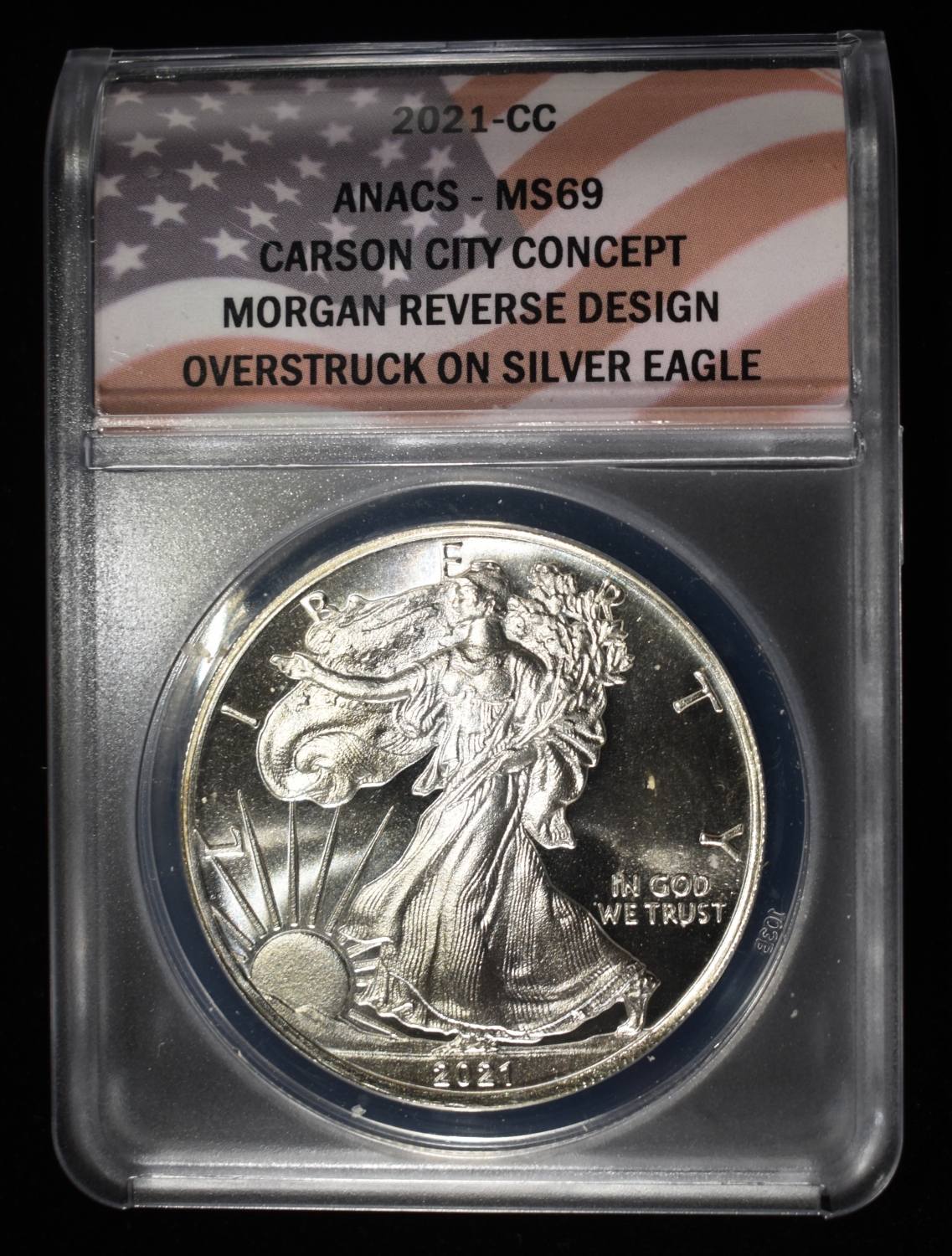 2021-CC CONCEPT DOLLAR 1 OZ .999 ANACS MS69