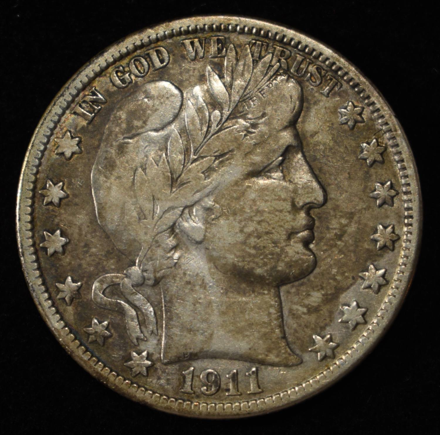 1911-D BARBER HALF DOLLAR VF/XF