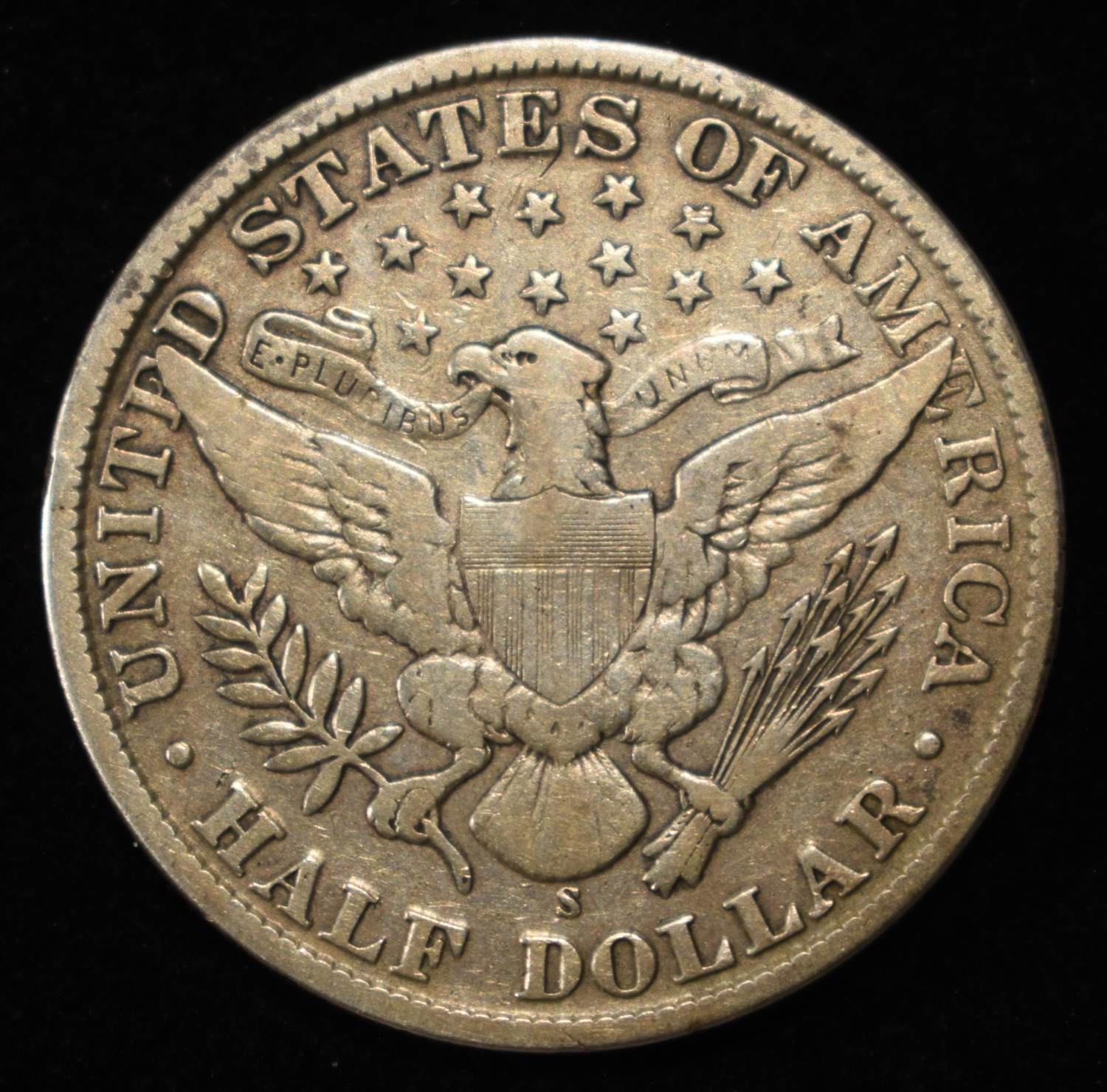 1911-S BARBER HALF DOLLAR VF