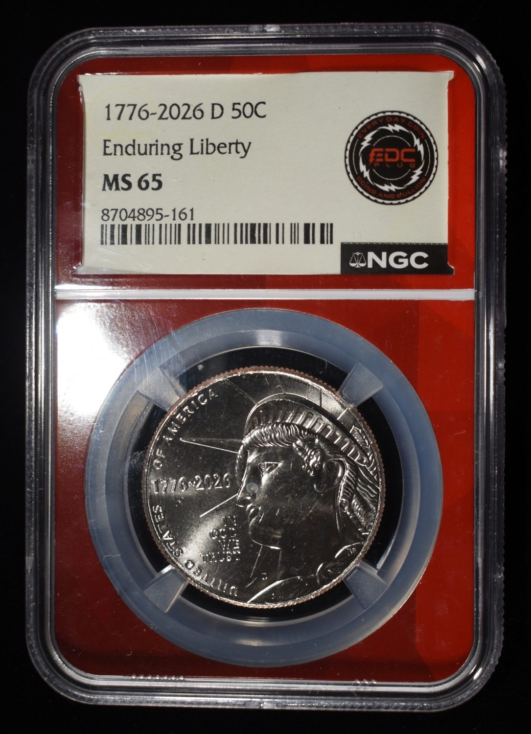 1776-2026-D HALF DOLLAR ENDURING LIBERTY NGC MS65