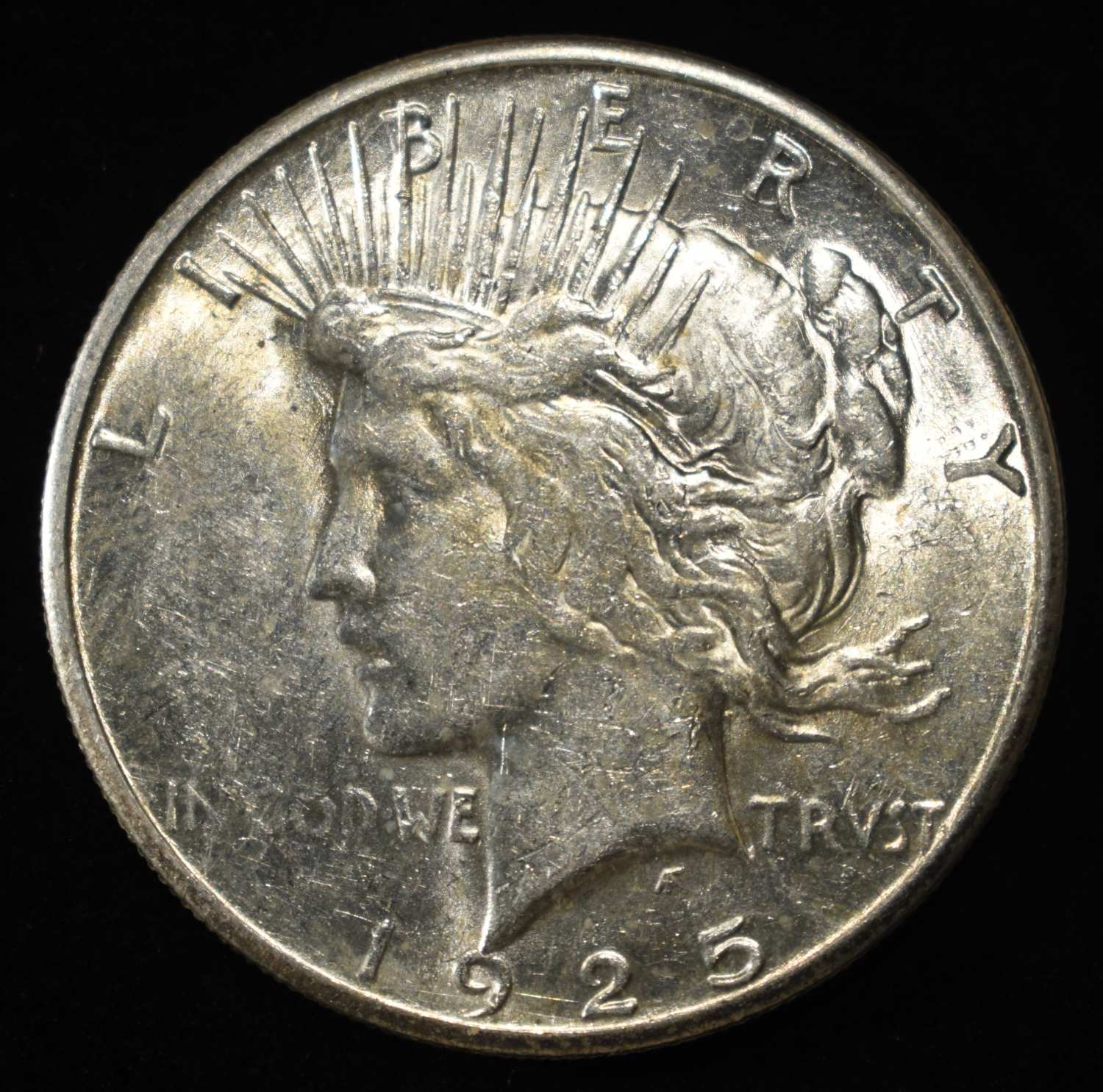 1925-S PEACE DOLLAR AU/BU