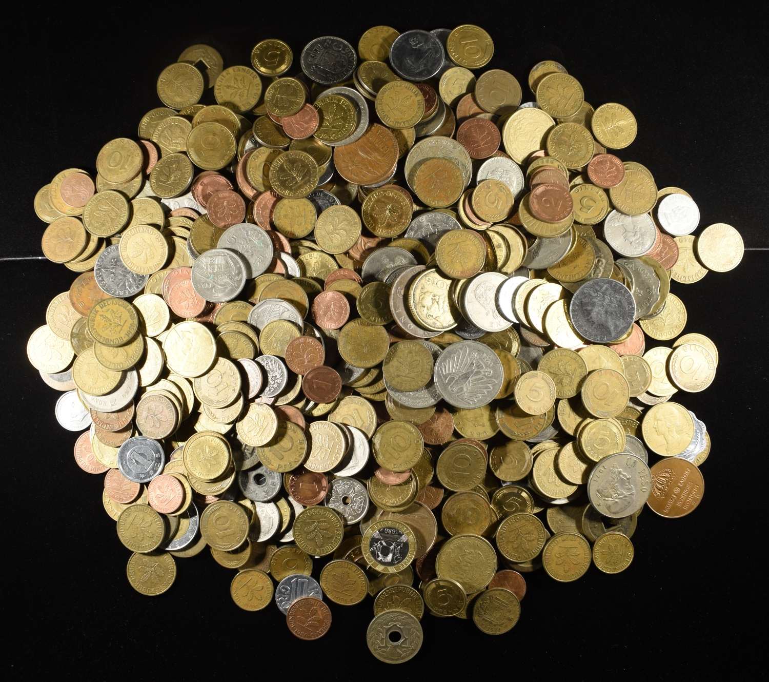 5 LBS FOREIGN COINS