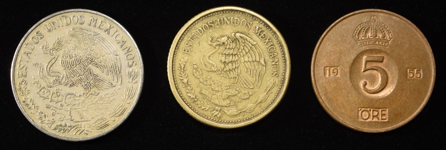 5 LBS FOREIGN COINS