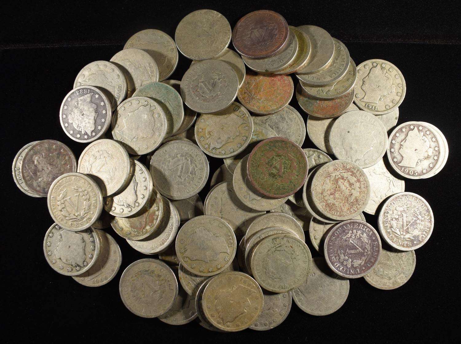 (75) 'V' NICKELS