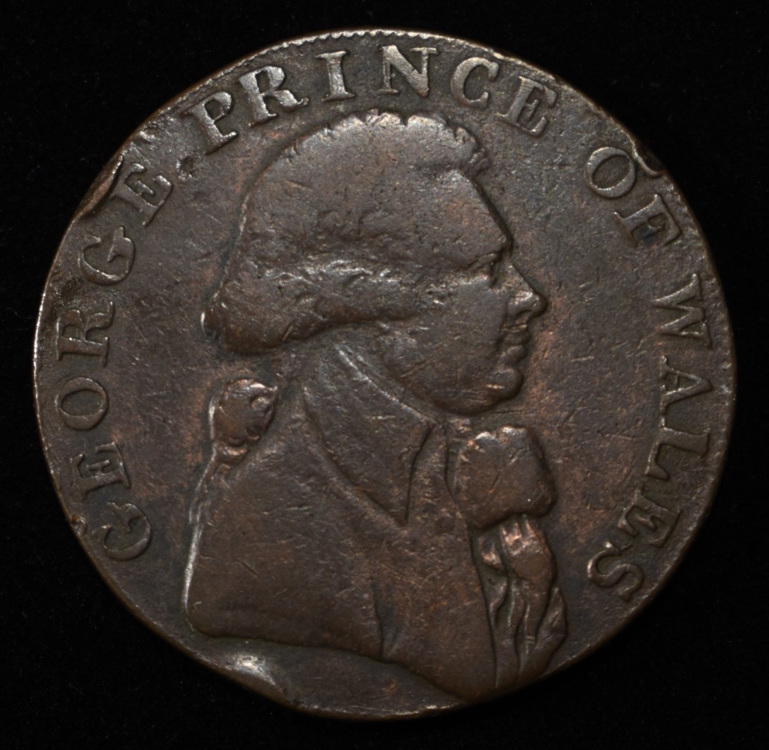 1795 HALF PENNY GEORGE PRINCE OF WALES