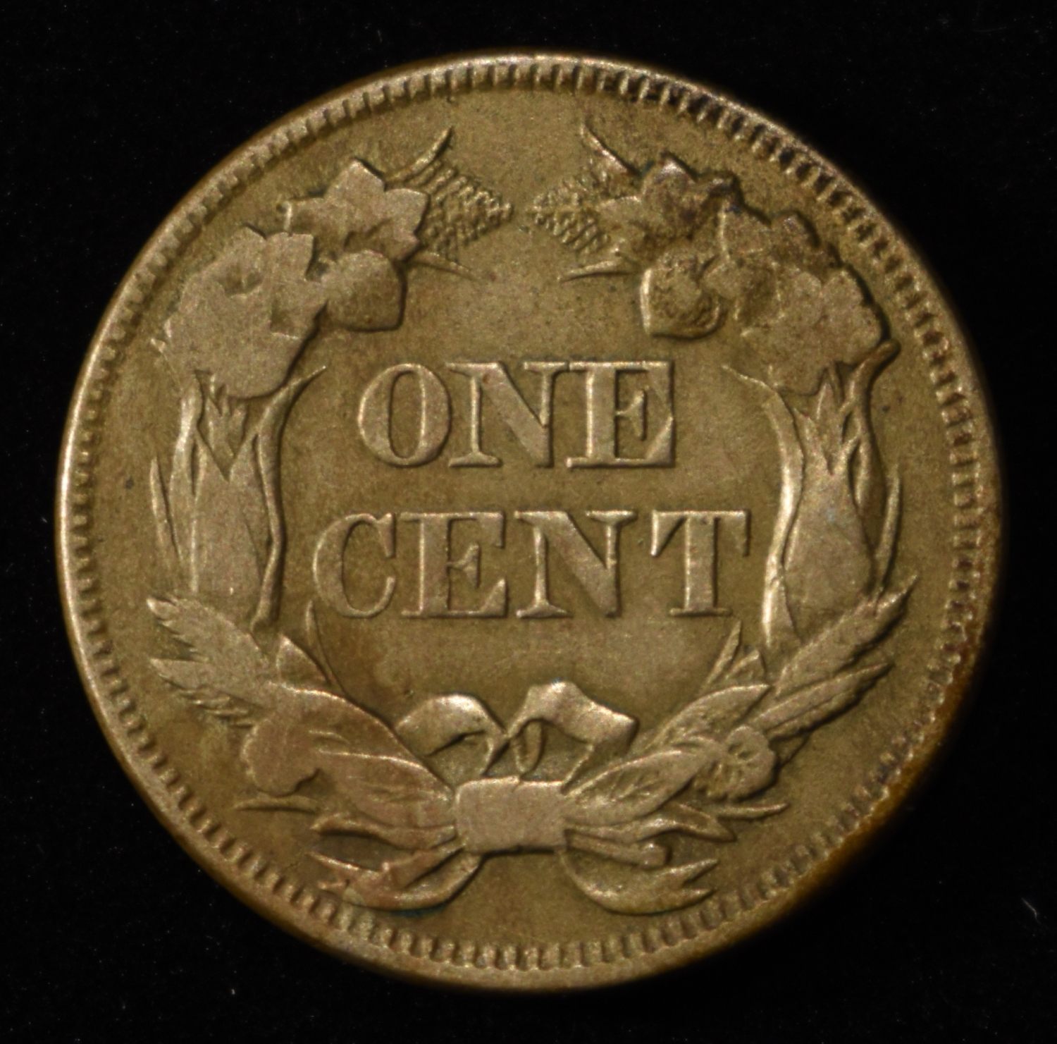 1857 FLYING EAGLE CENT AU