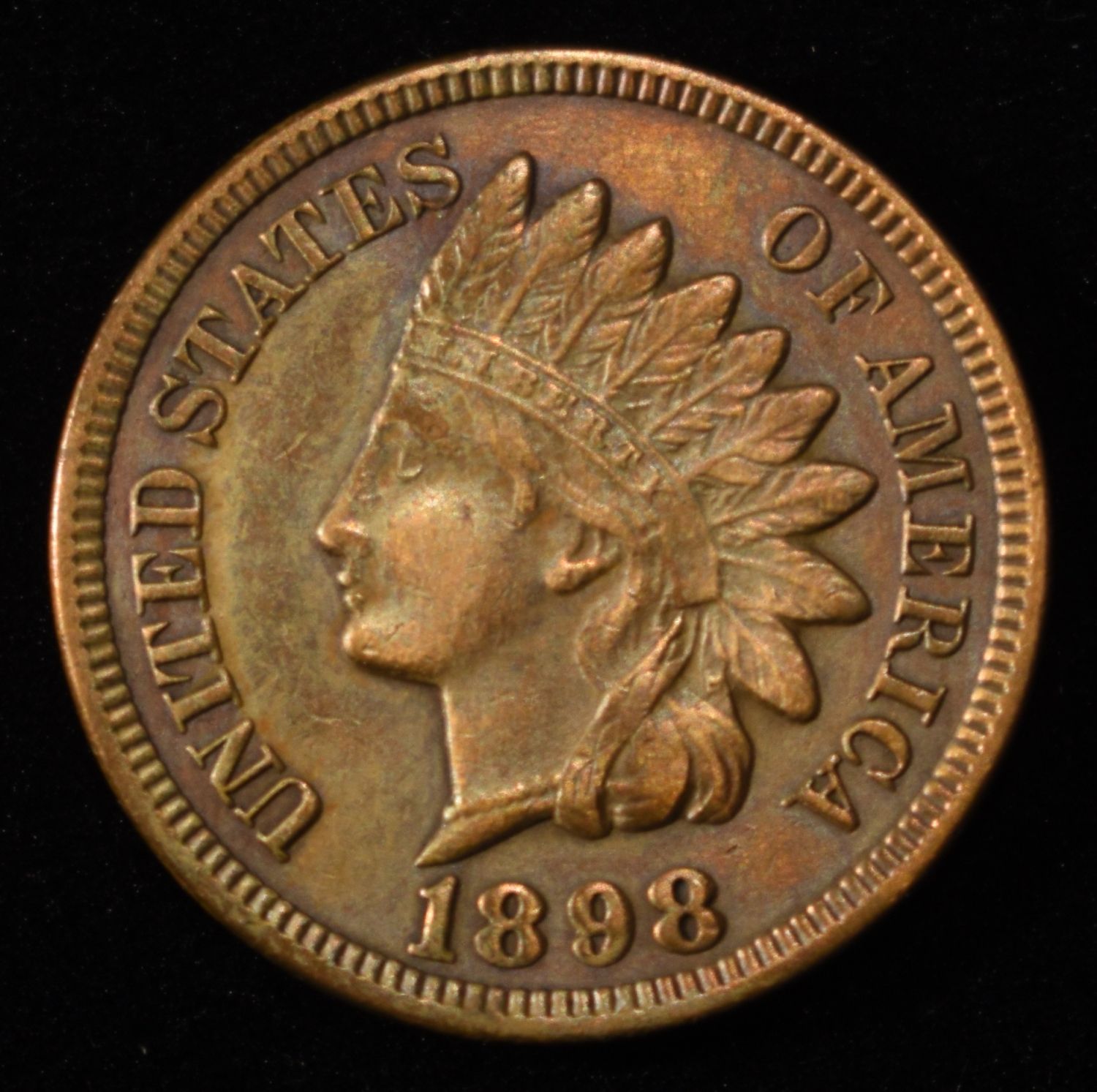 1898 INDIAN HEAD CENT GEM BU BR