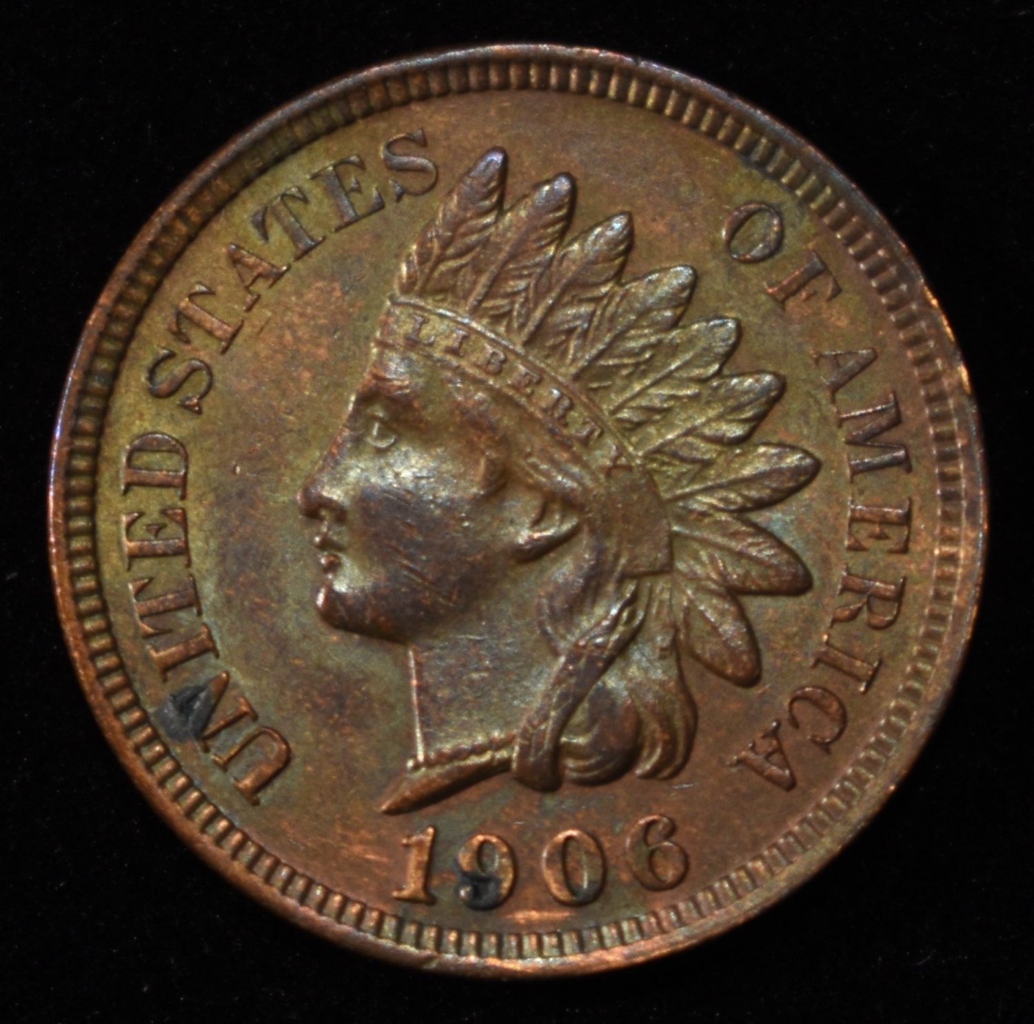 1906 INDIAN HEAD CENT GEM BU BN