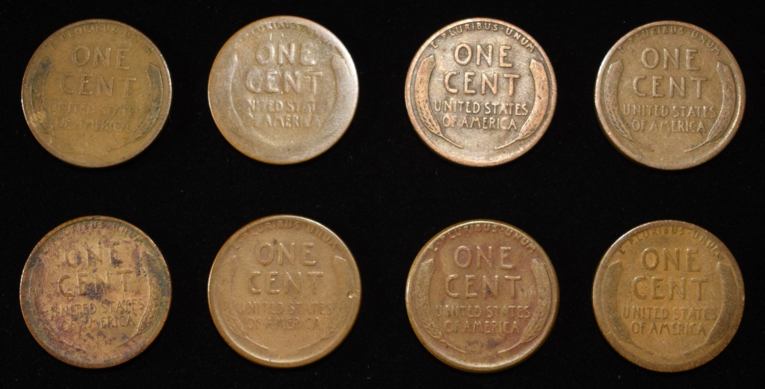 8 NICE EARLY SEMIKEY WHEAT CENTS