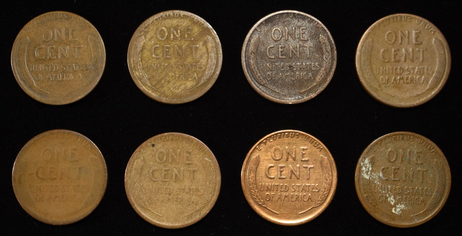 8 NICE EARLY SEMIKEY WHEAT CENTS