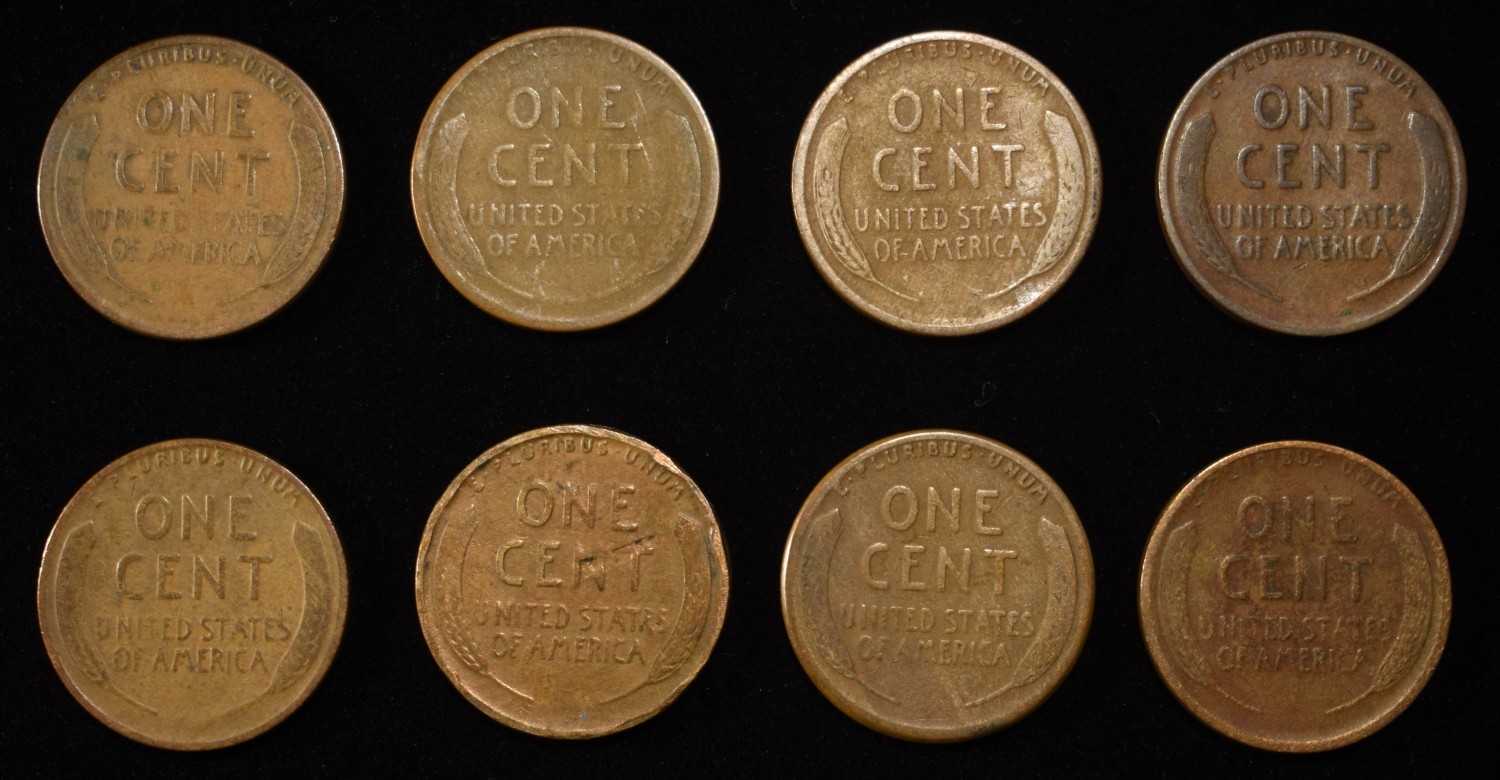 8 NICE EARLY SEMIKEY WHEAT CENTS