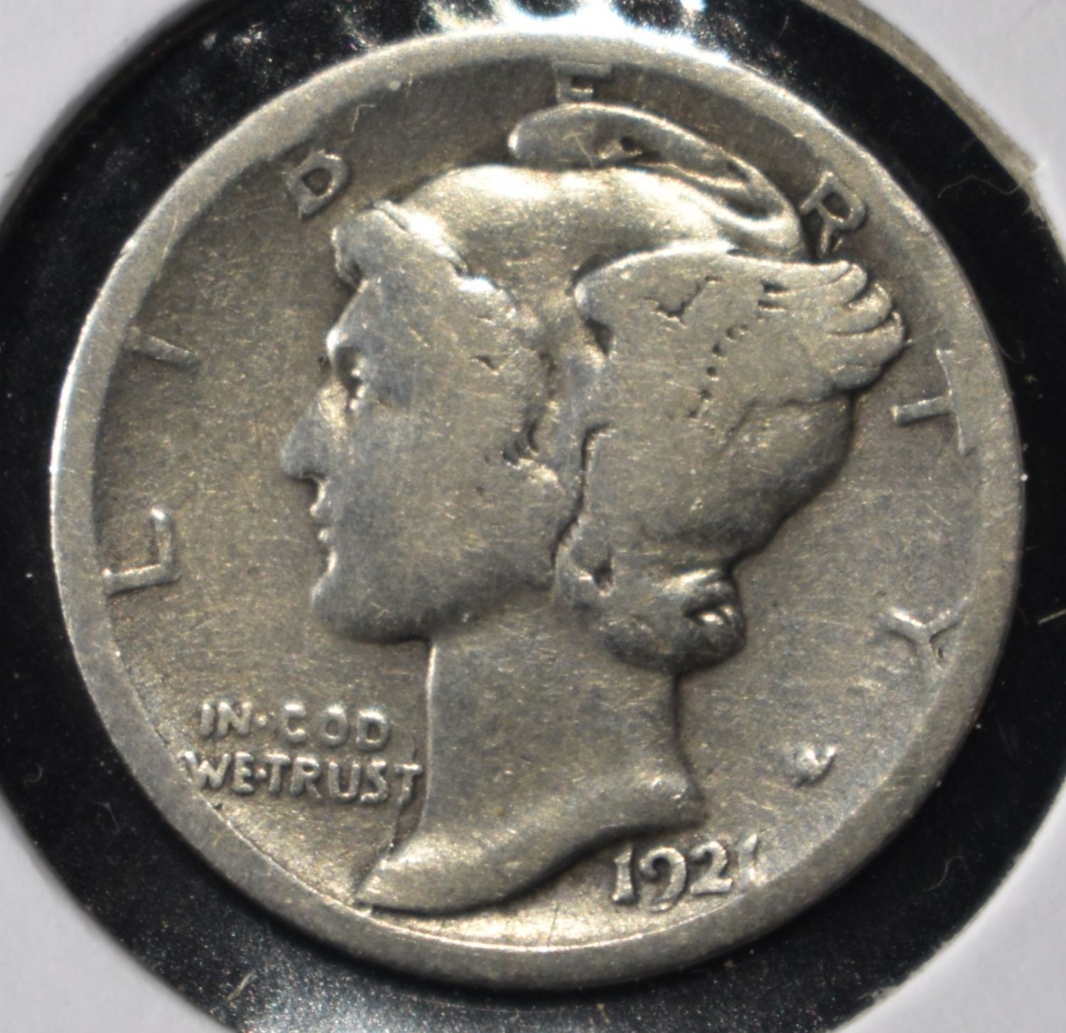 1921-D MERCURY DIME