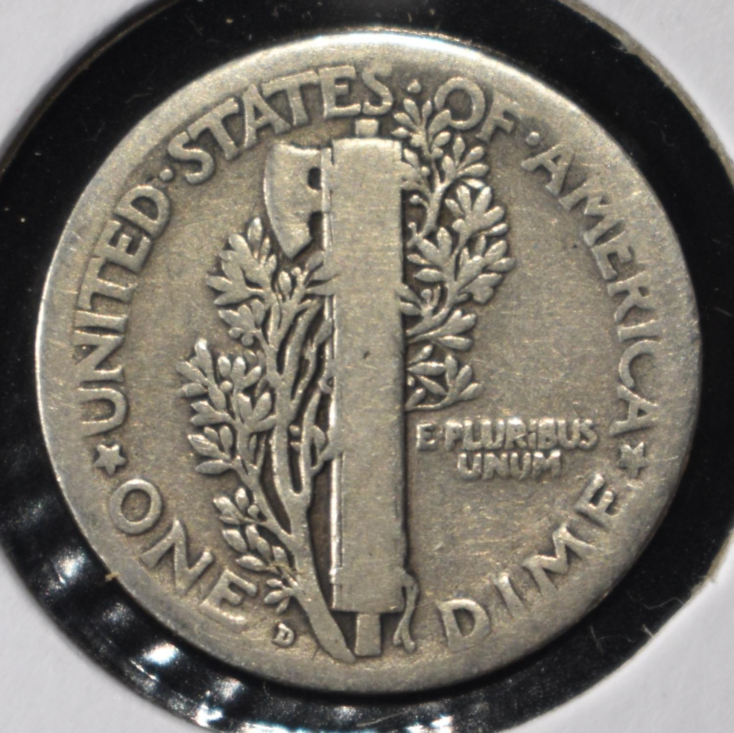 1921-D MERCURY DIME
