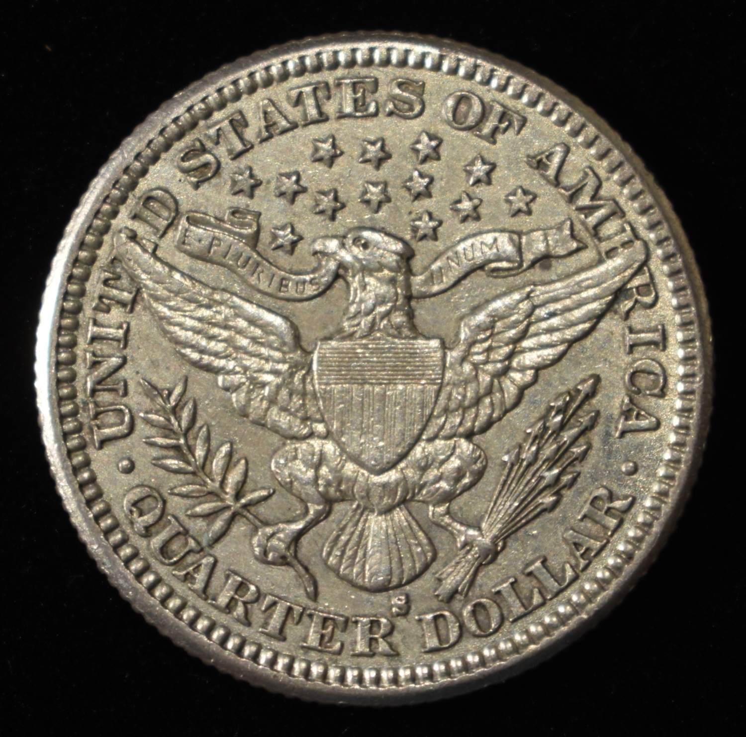 1900-S BARBER QUARTER SHARP BU