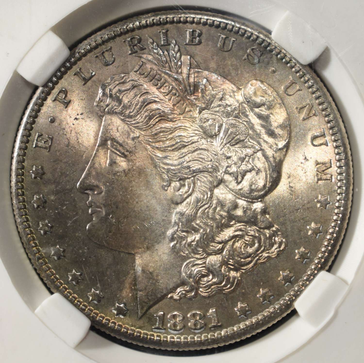 1881-S MORGAN DOLLAR PGA SUPERB GEM BU