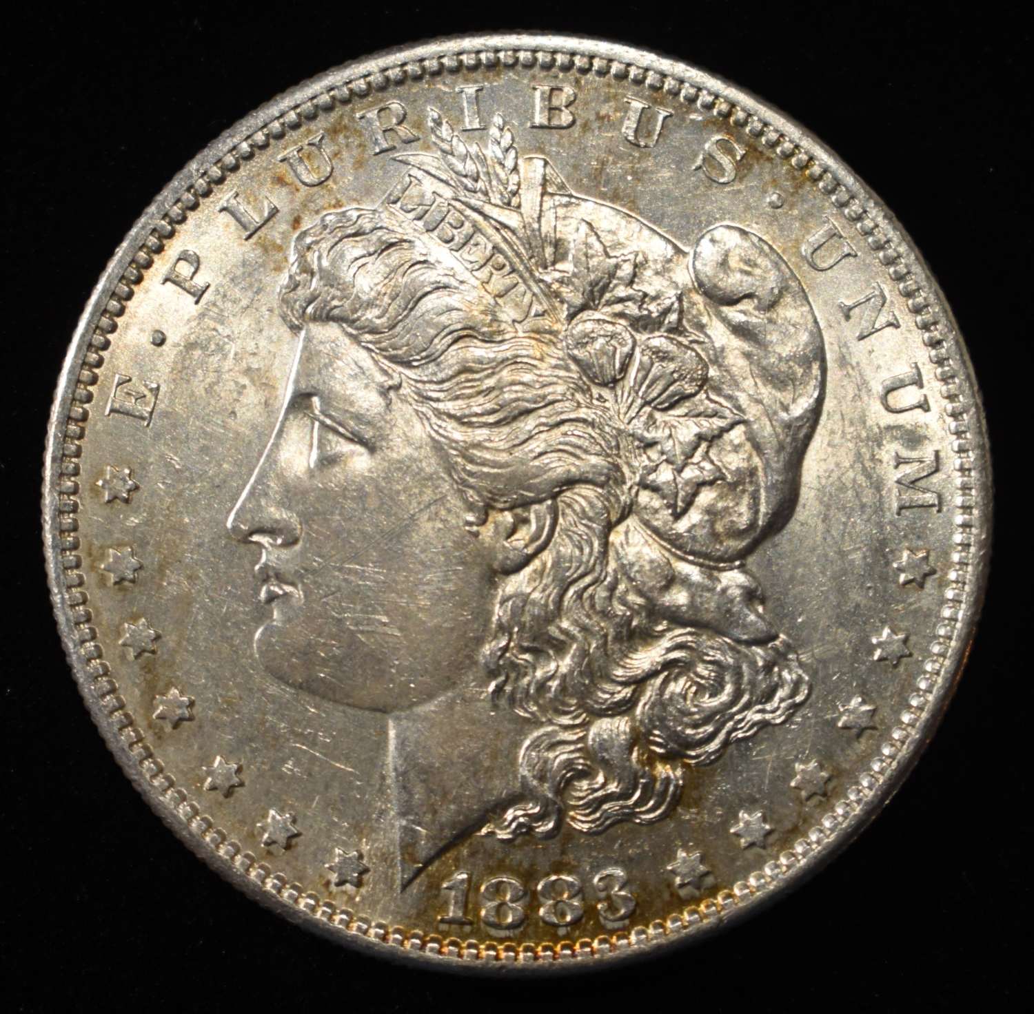 1883-S MORGAN DOLLAR BU LIGHT OLD CLEANING