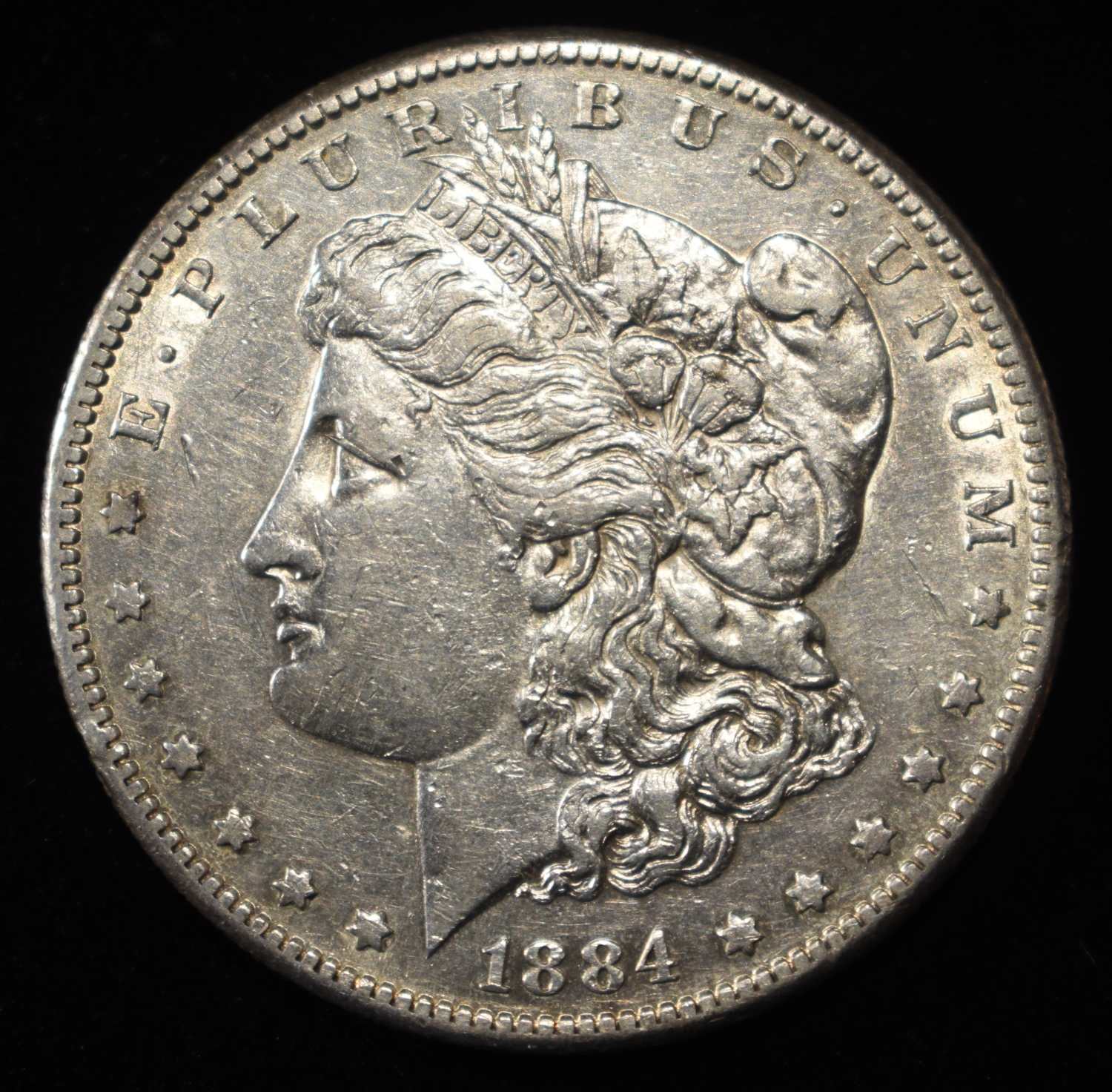 1884-S MORGAN DOLLAR CH AU