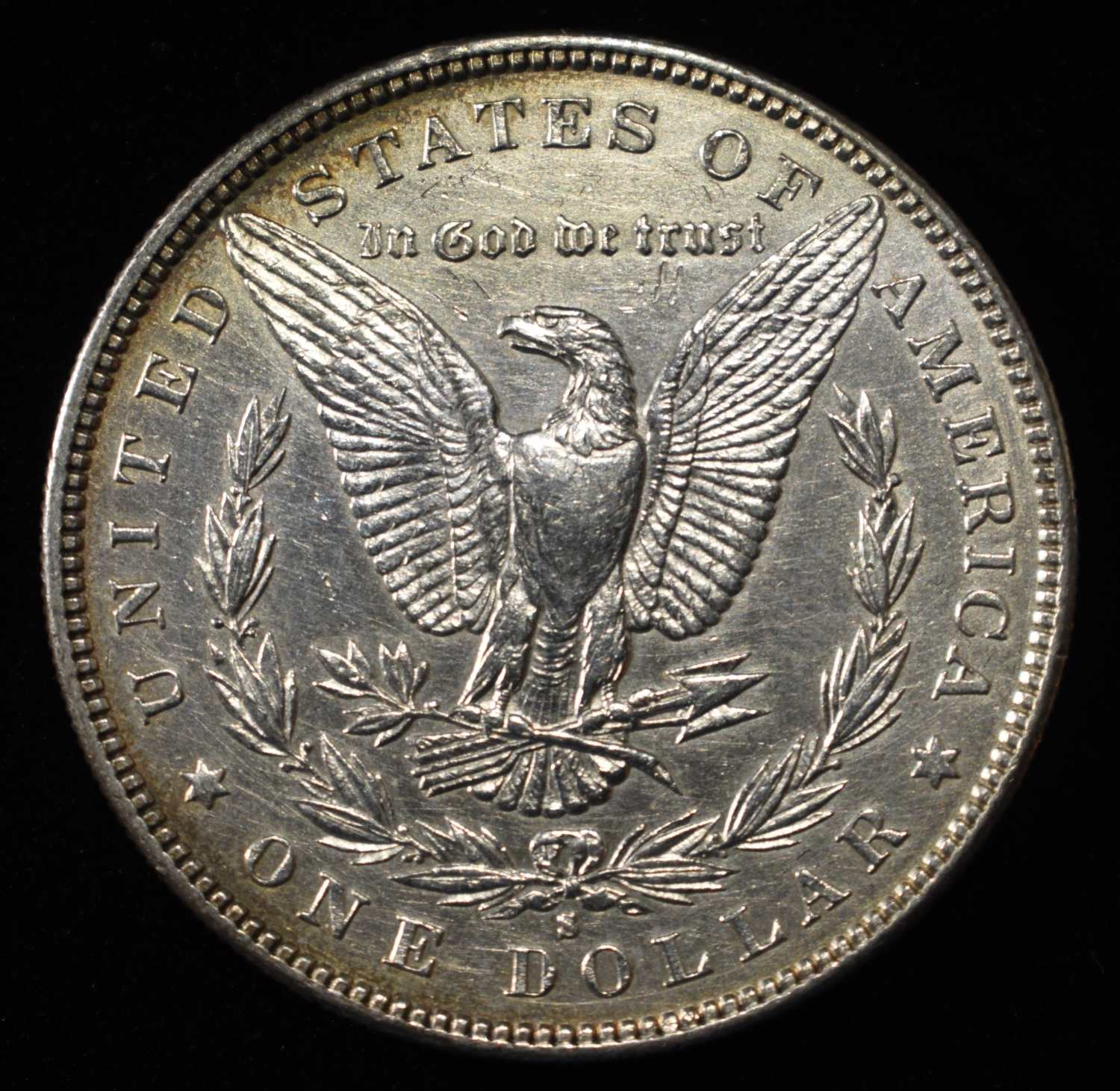 1885-S MORGAN DOLLAR SHARP UNC OLD CLEANING