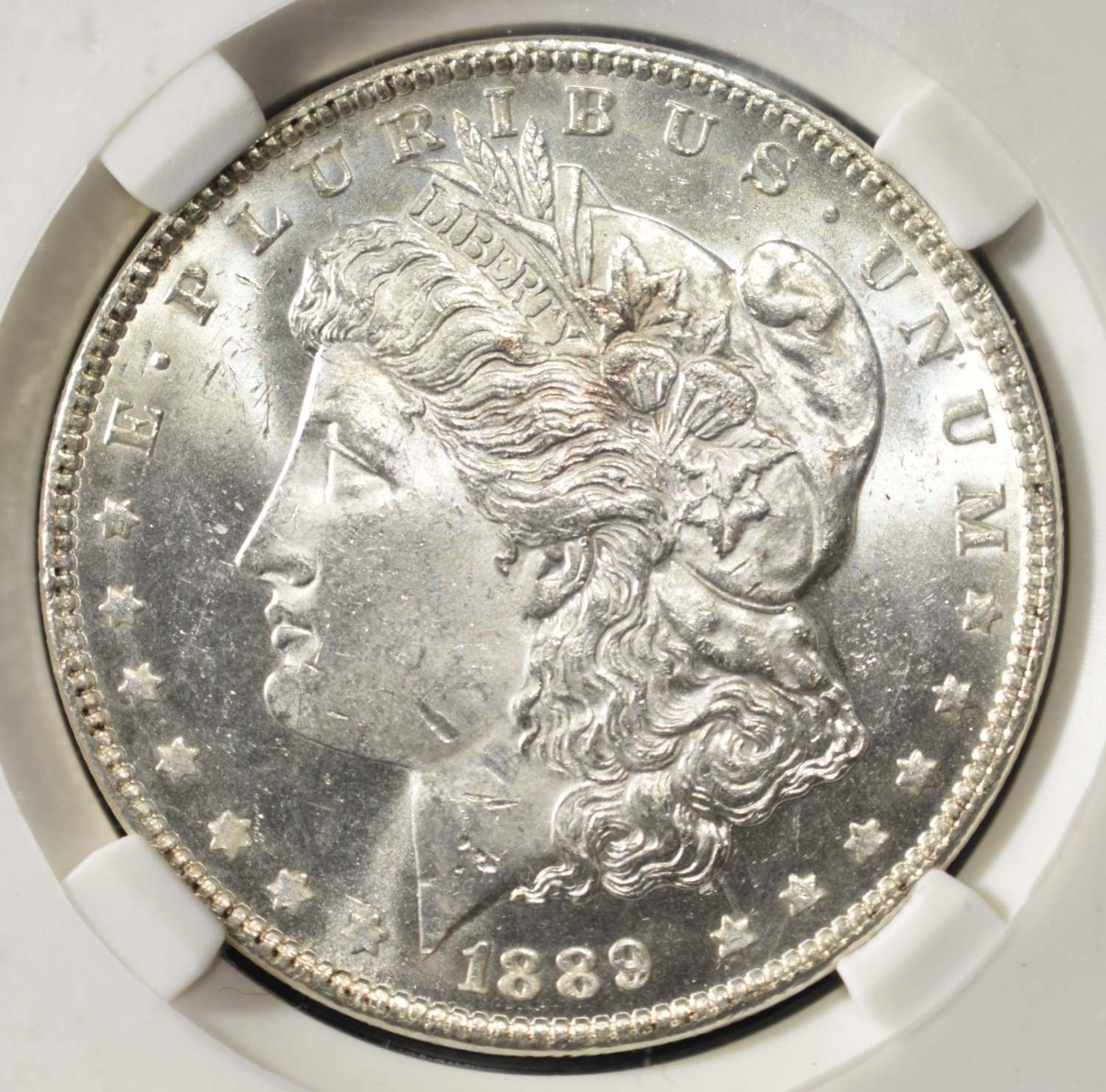 1889 MORGAN DOLLAR PGA GEM BU