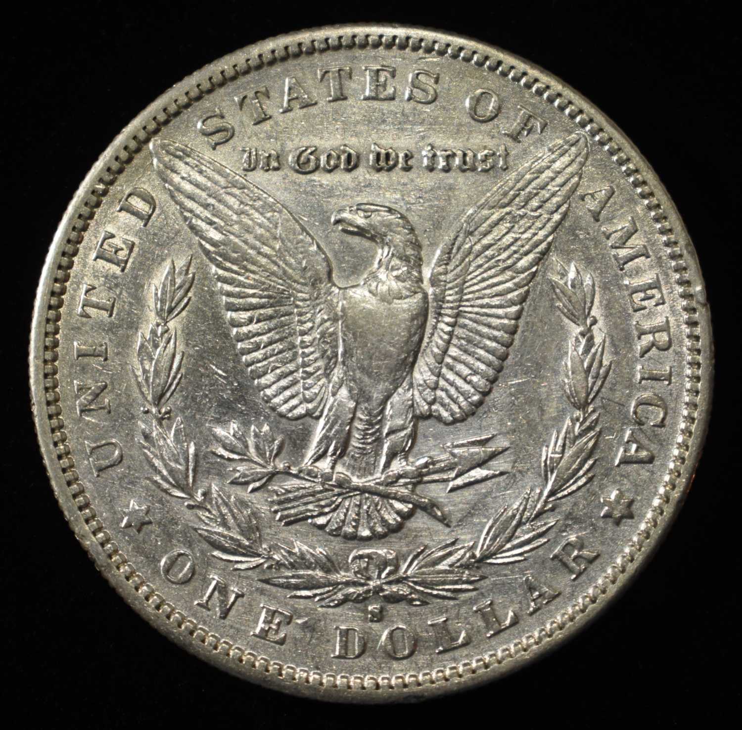 1889-S MORGAN DOLLAR NICE AU