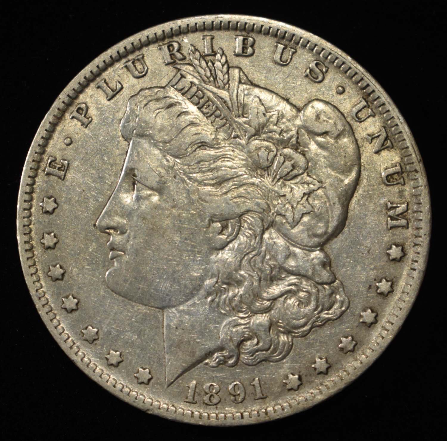 1891-O MORGAN DOLLAR CH AU