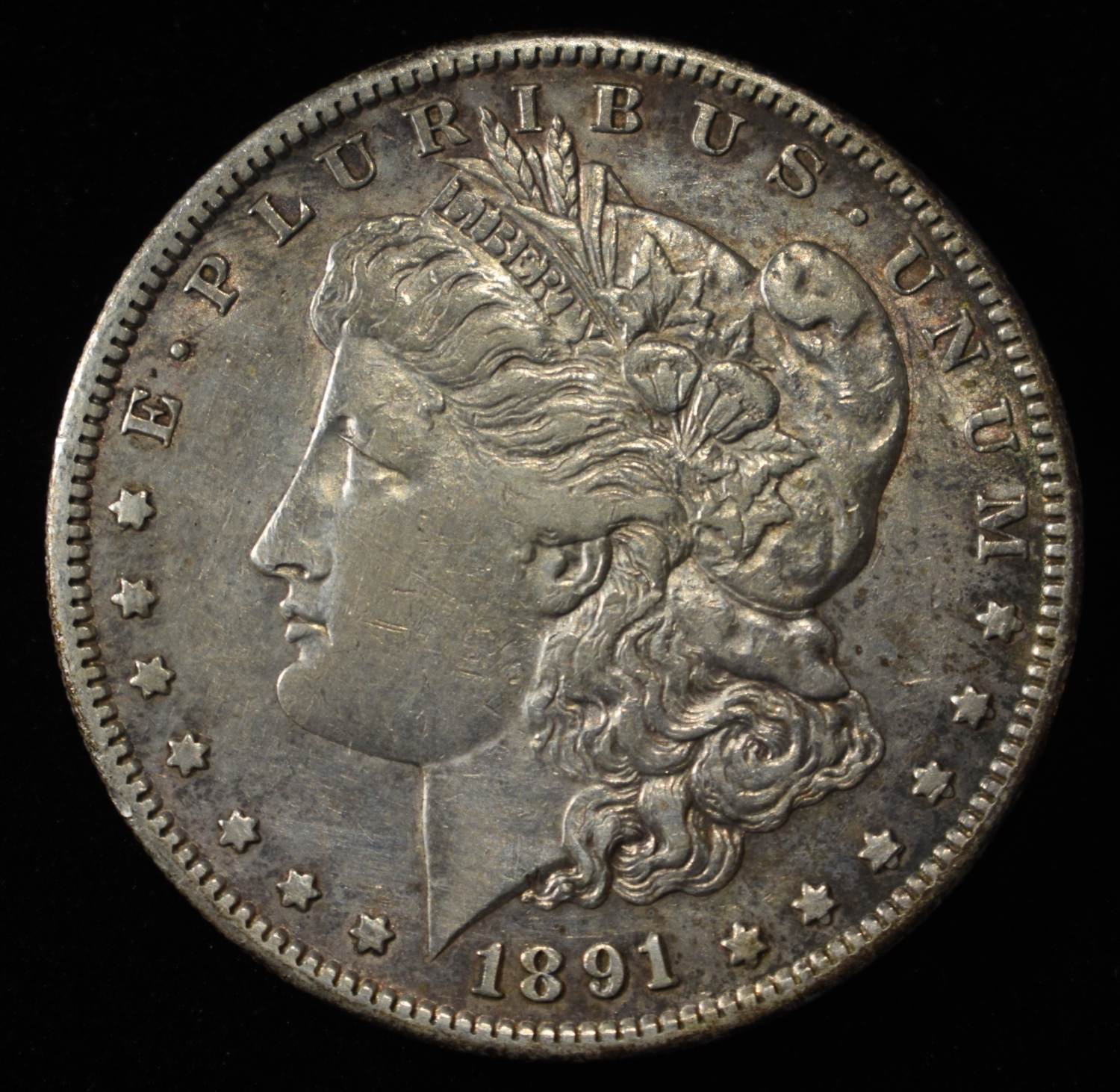 1891-S MORGAN DOLLAR CH AU