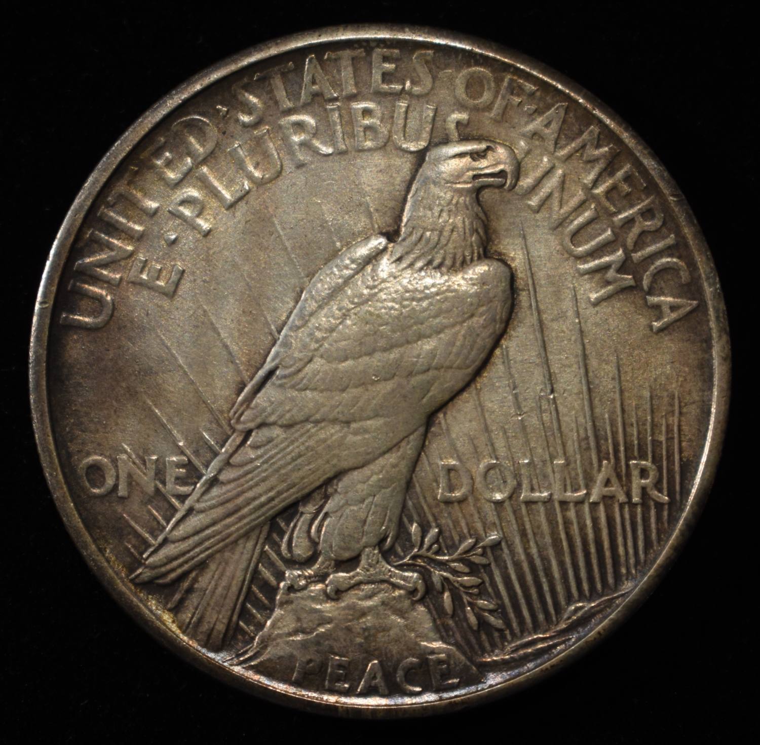 1921 PEACE DOLLAR SHARP BU LIGHT OLD CLEANING