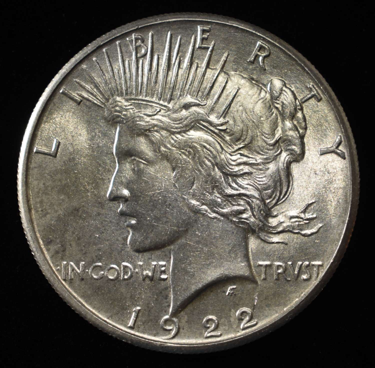 1922-S PEACE DOLLAR CH TO GEM BU