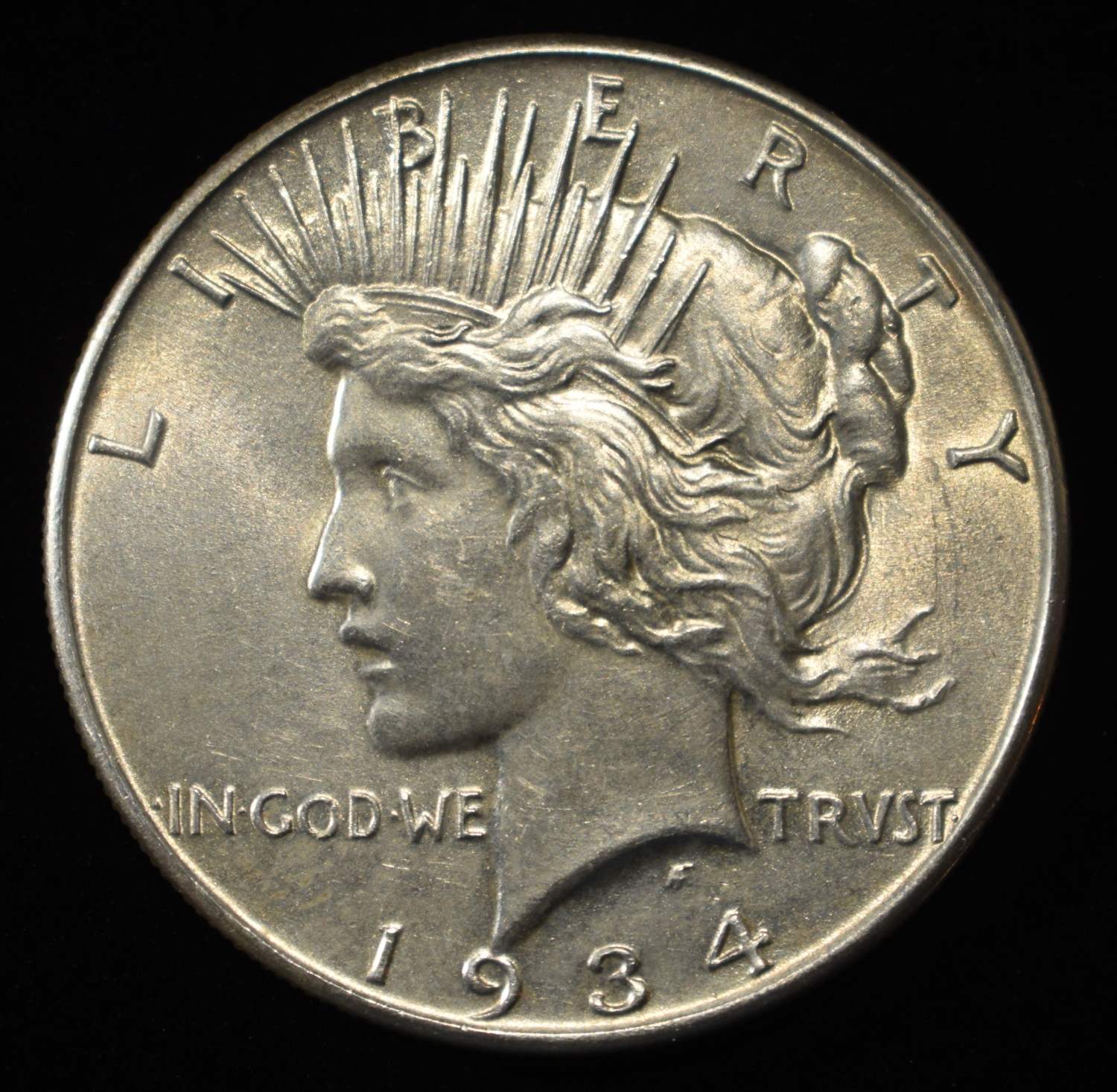 1934 PEACE DOLLAR GEM BU