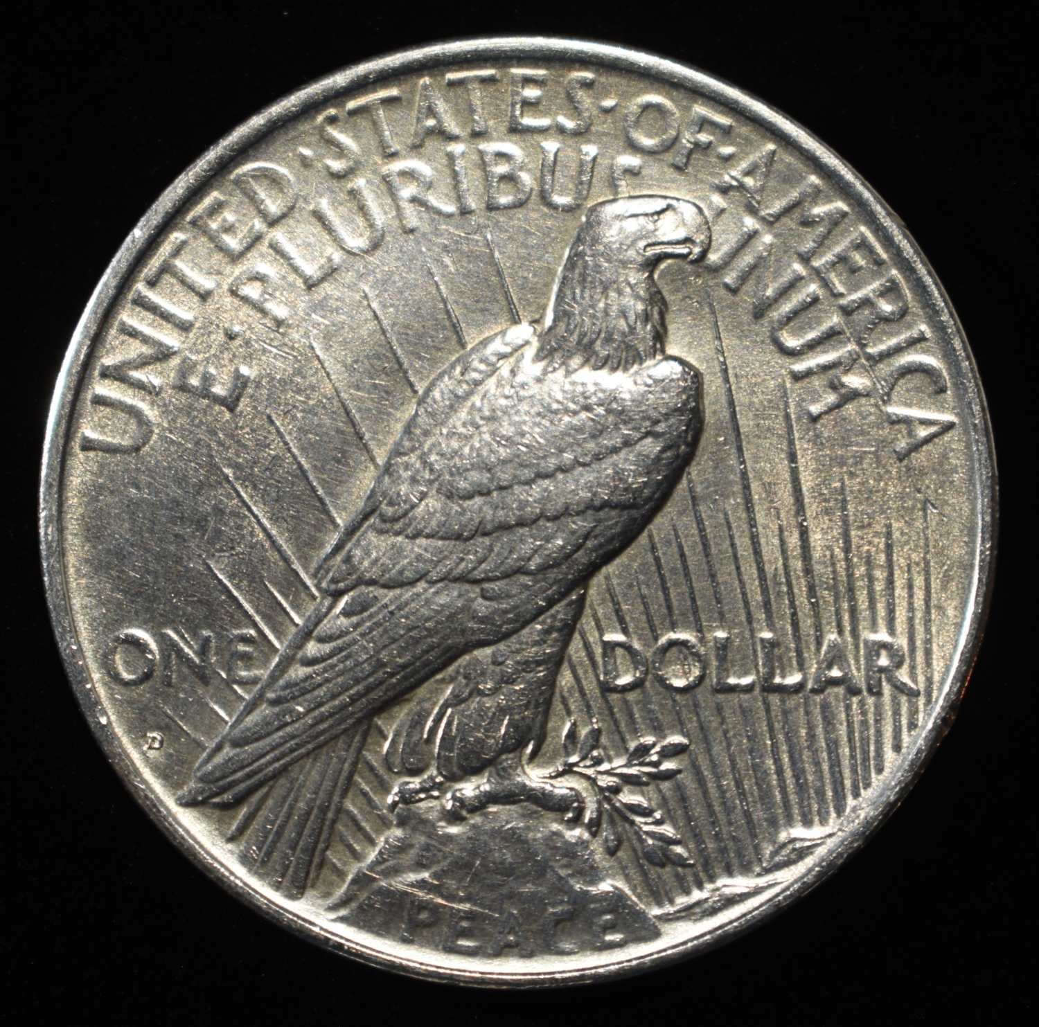 1934-D PEACE DOLLAR CH BU SOME OLD CLEANING