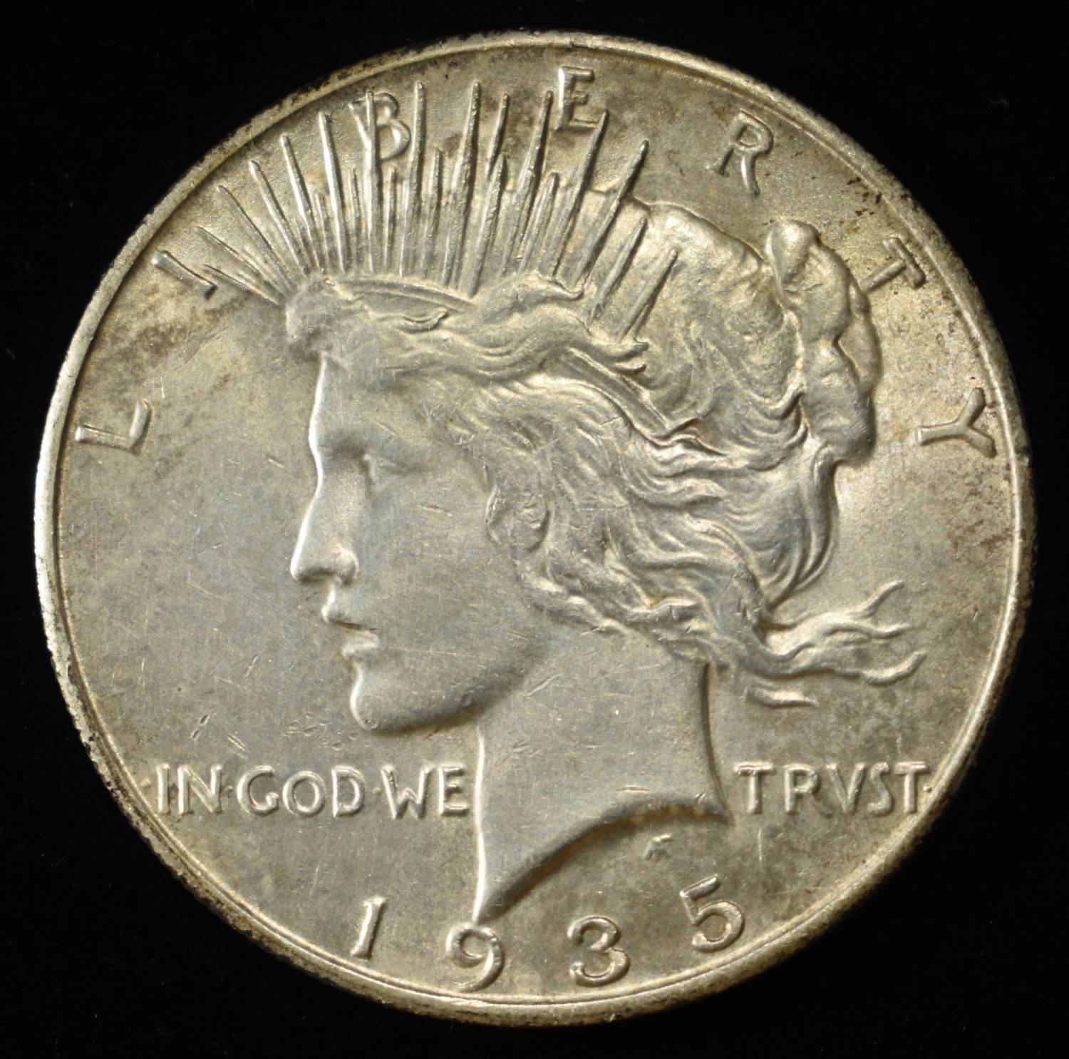 1935-S PEACE DOLLAR CH BU
