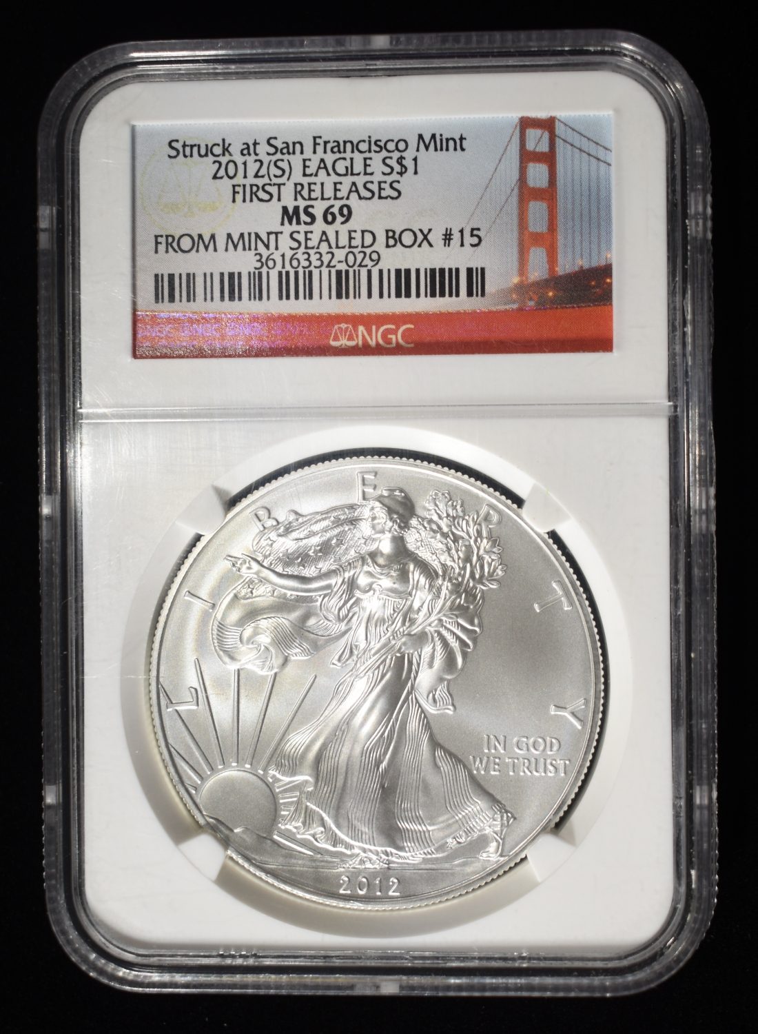 2012(S) AMERICAN SILVER EAGLE NGC MS69