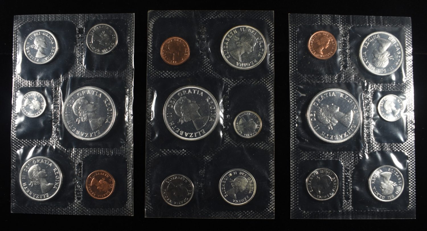 (3) 1964 CANADA PL SET