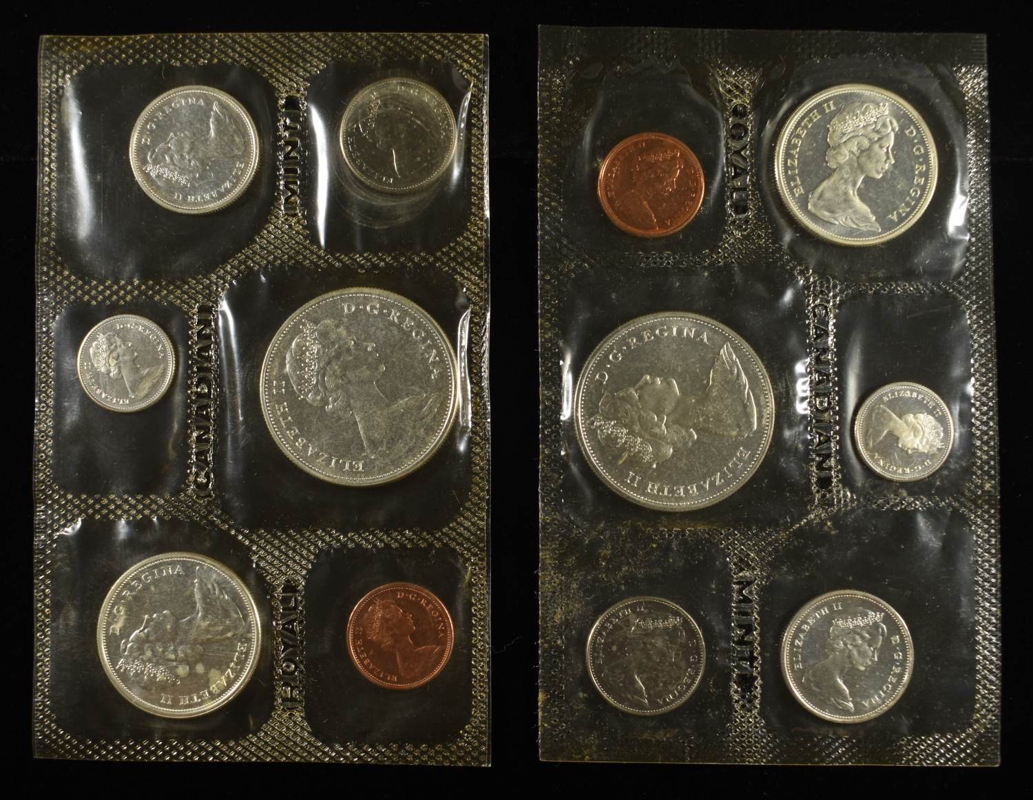 (2) 1965 CANADA PL SET