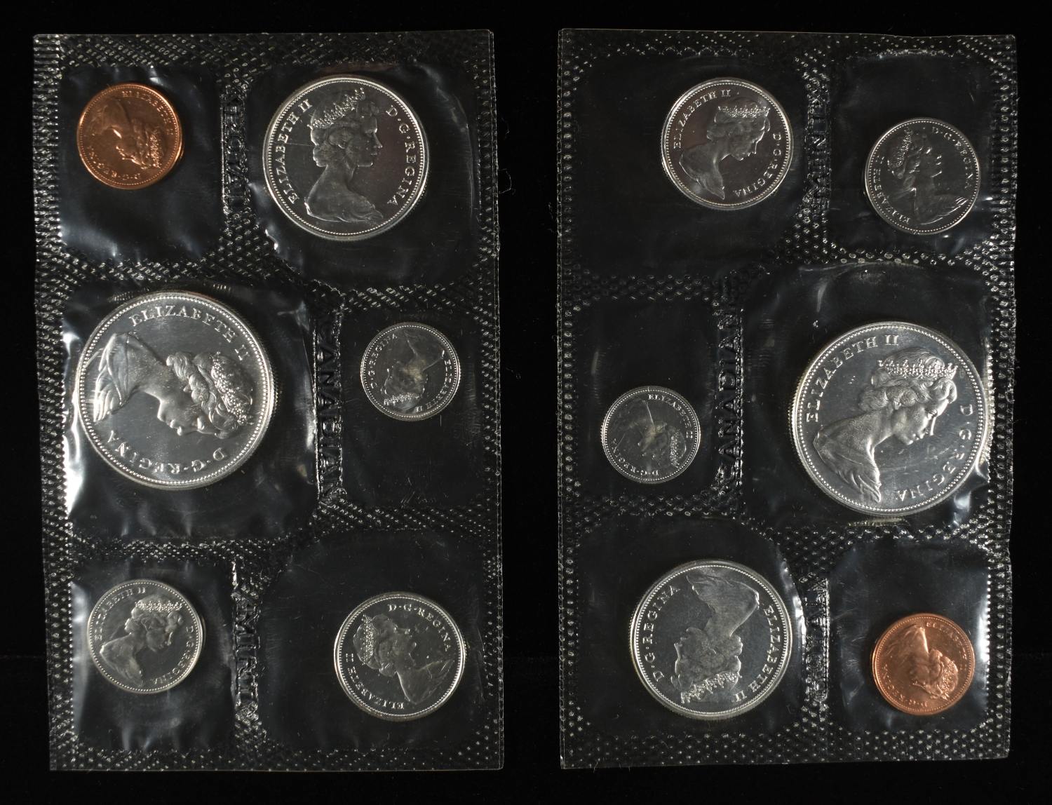 (2) 1967 CANADA PL SET
